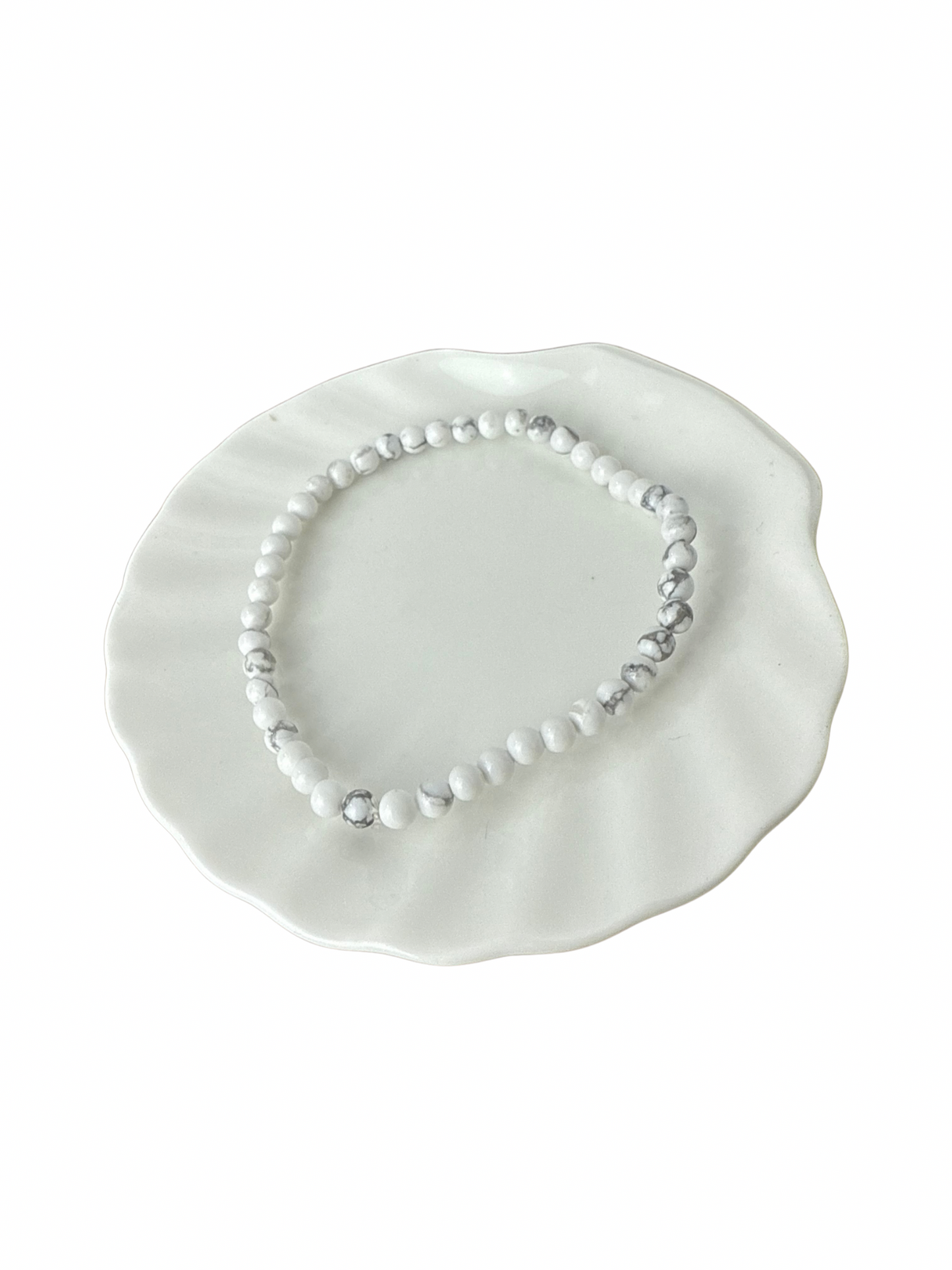 Howliet kogelarmband 4 mm