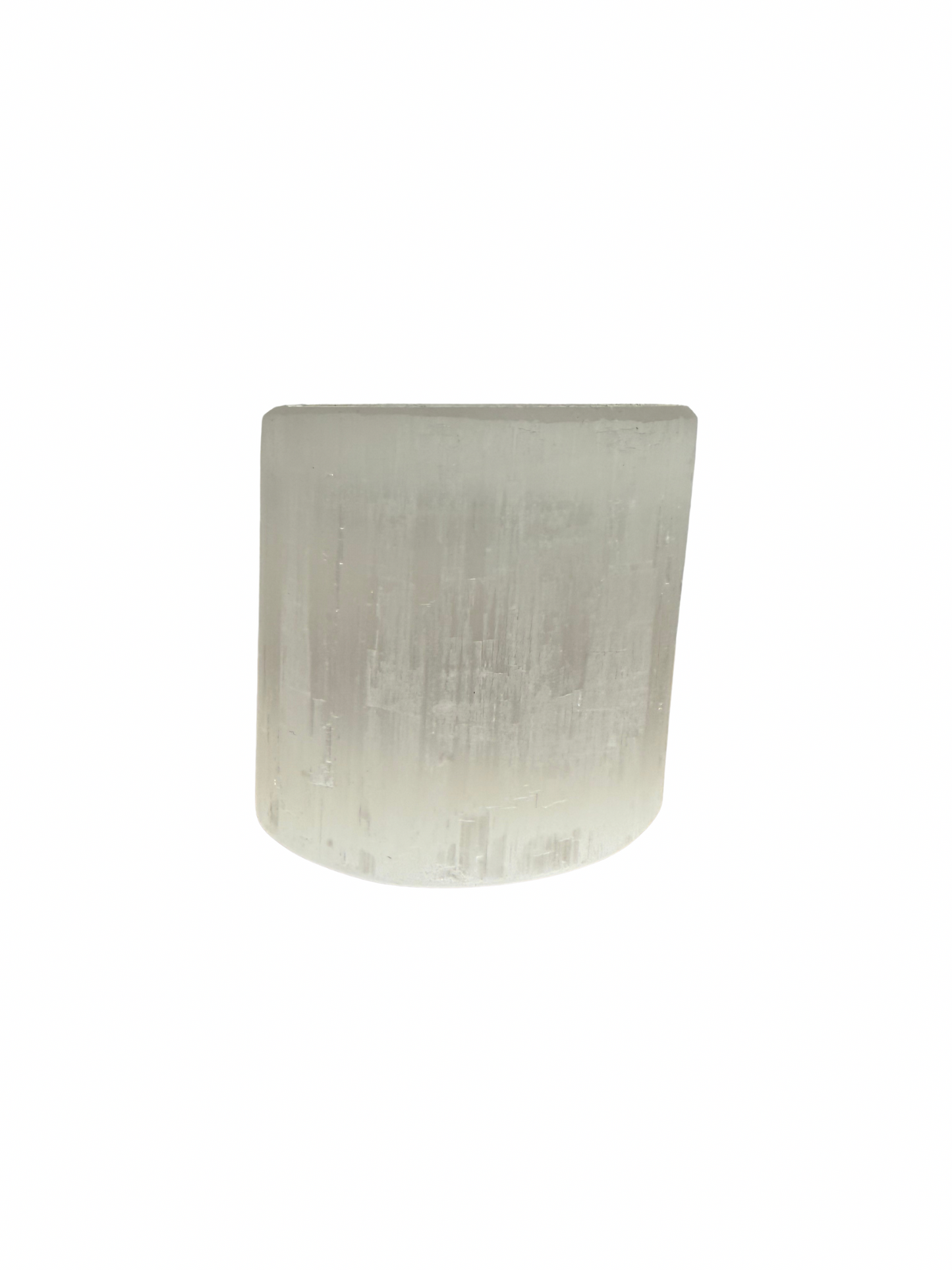 Selenite tea light holder