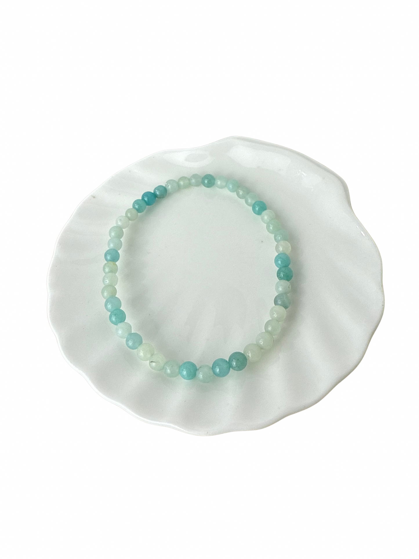 Amazoniet kogelarmband 4 mm