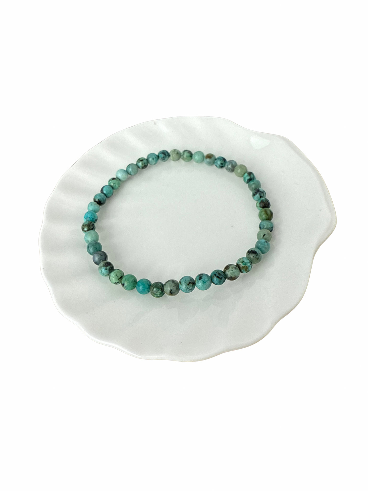 Smoky quartz bracelet ball 6 mm