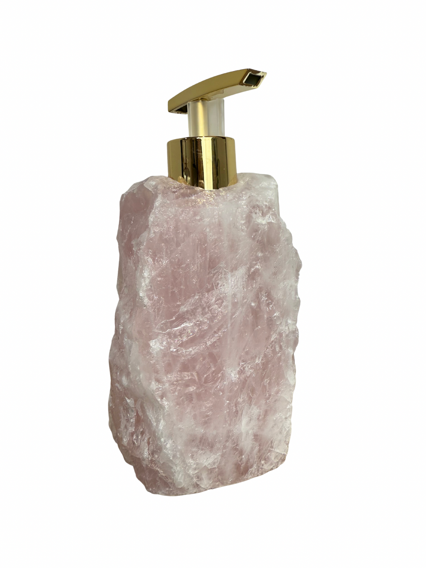 Zeeppomp van Rozenkwarts goud 7