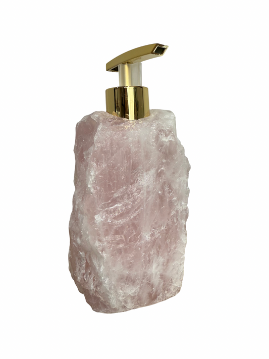 Zeeppomp van Rozenkwarts goud 7