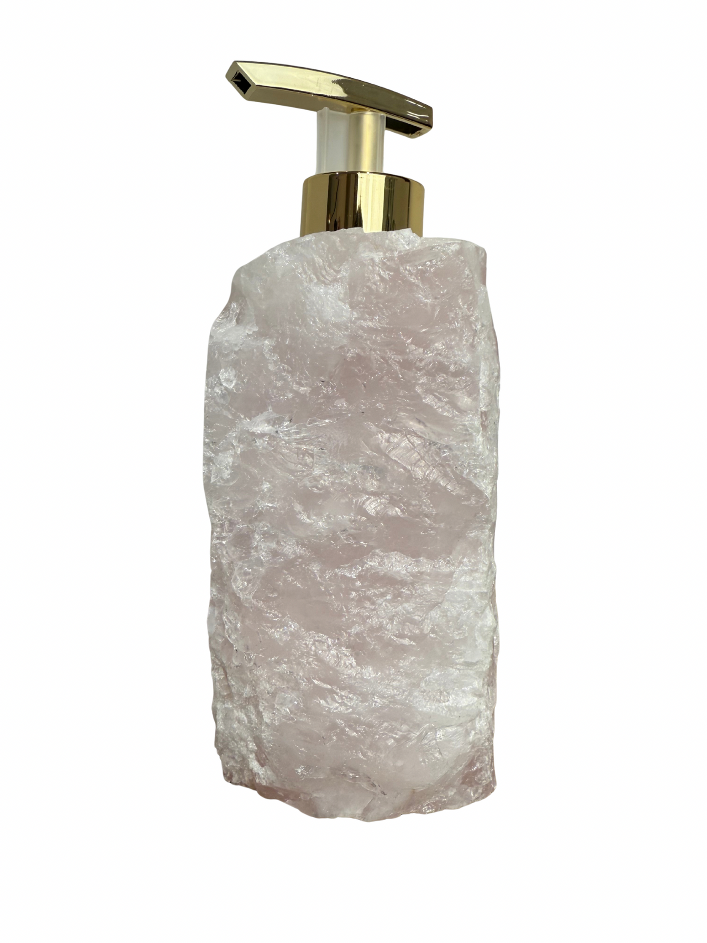 Zeeppomp van Rozenkwarts goud 7