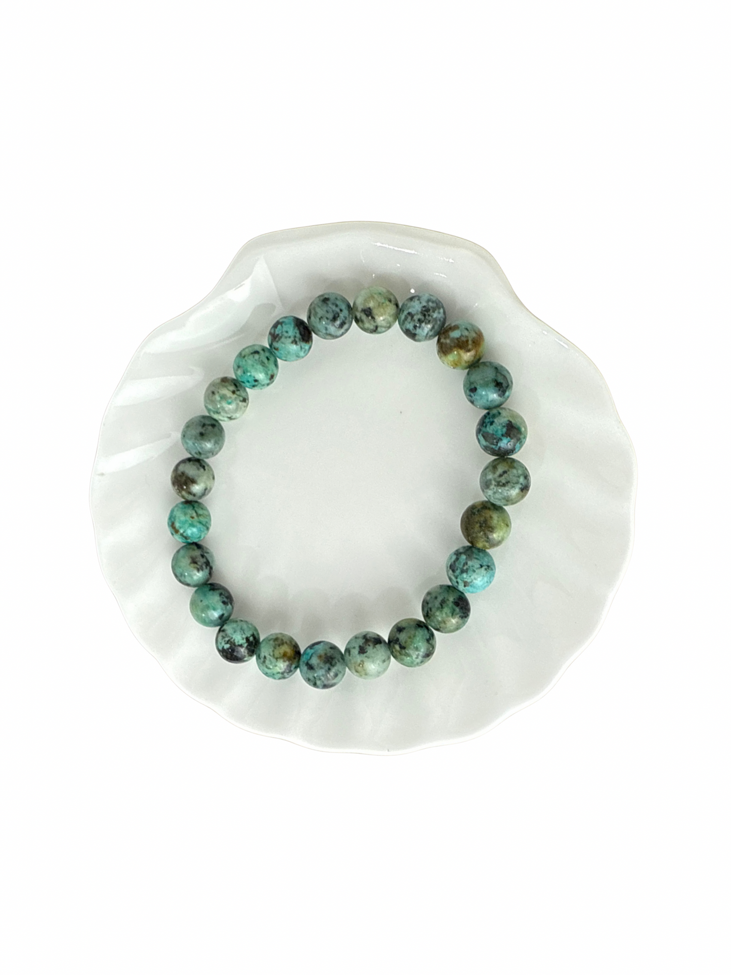 Afrikaanse Turkoois kogelarmband 8 mm