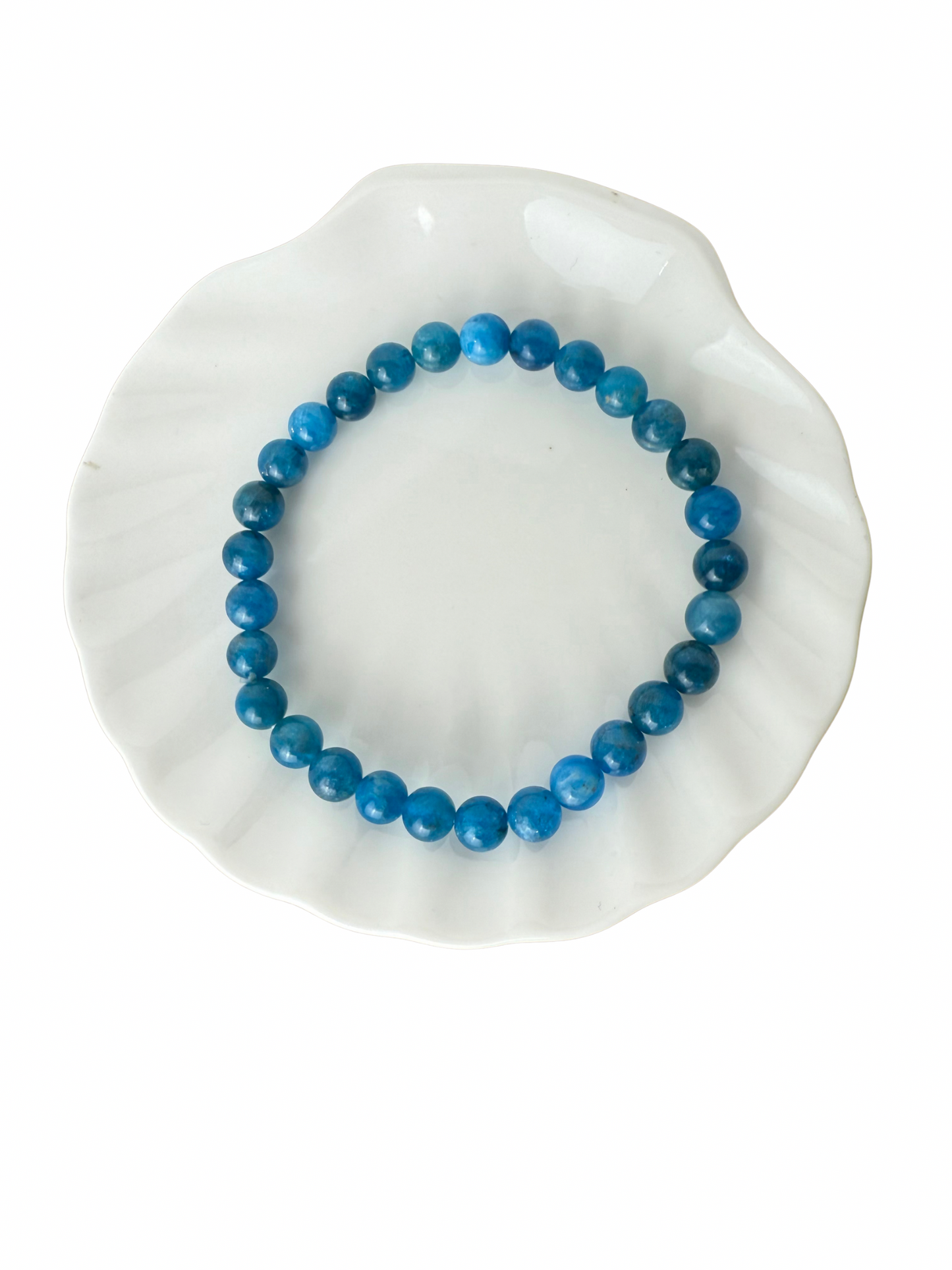 Apatite bracelet ball 6 mm