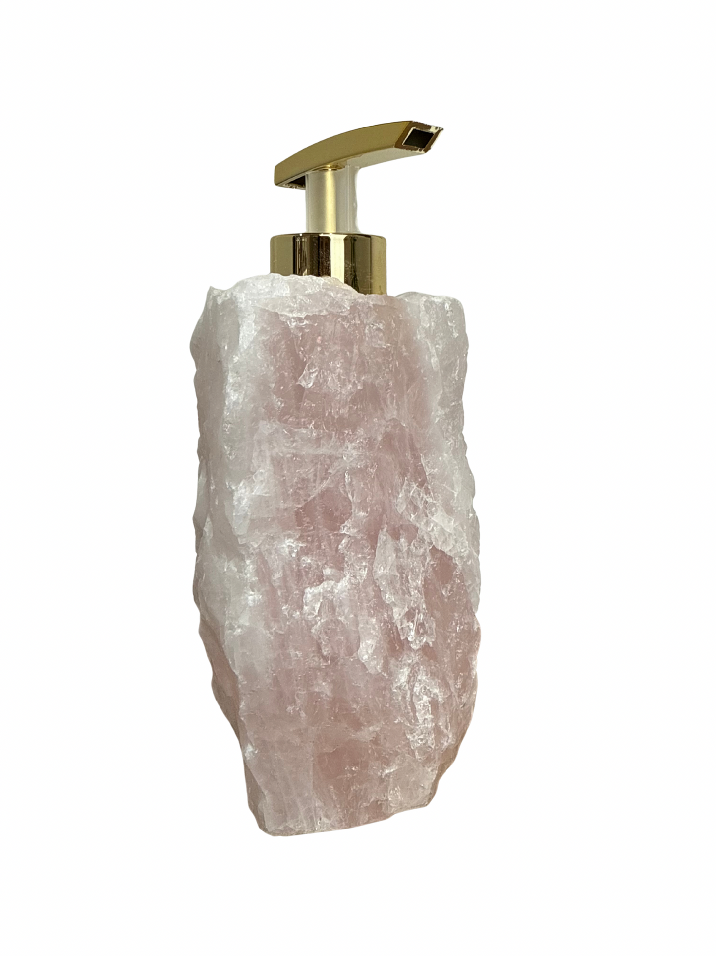 Zeeppomp van Rozenkwarts goud 3