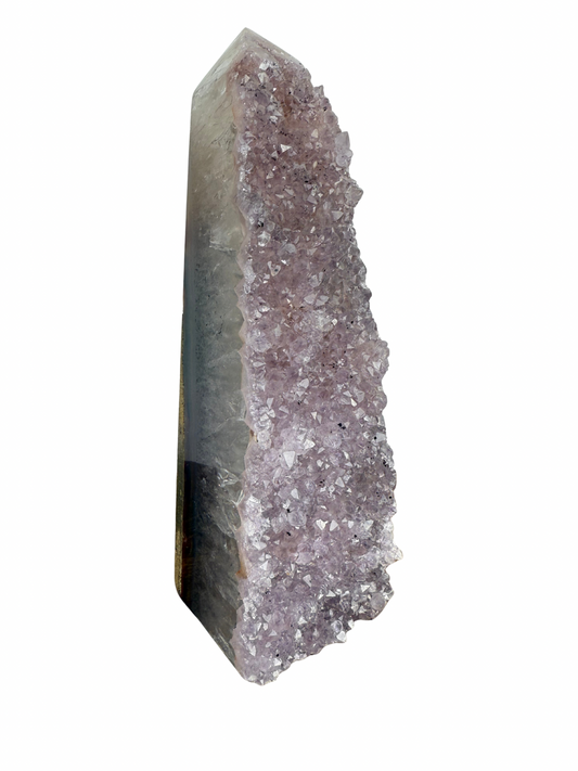 Agaat toren met Amethist kristallen