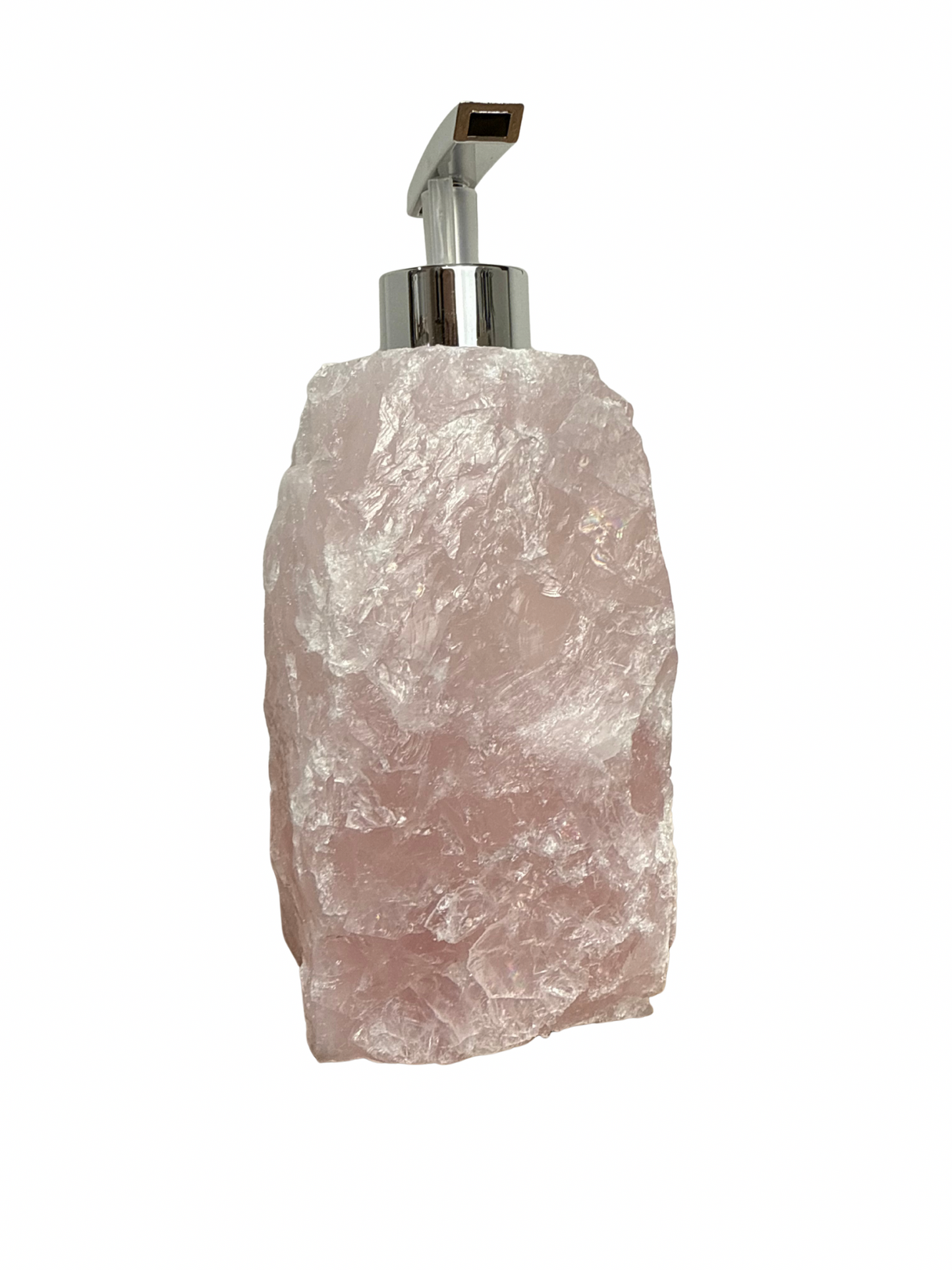 Zeeppomp van Rozenkwarts zilver 4