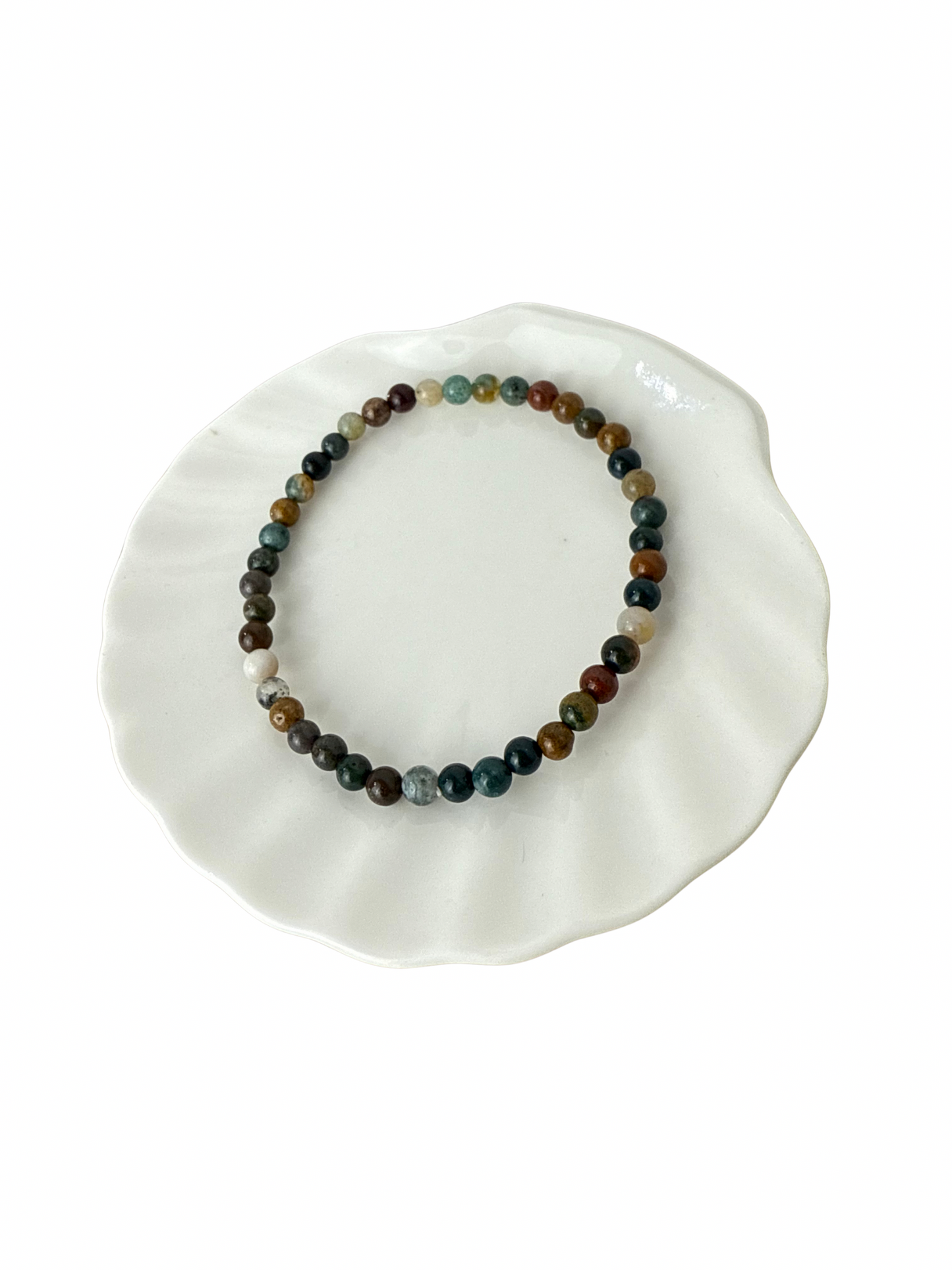 Oceaan Jaspis kogelarmband 4 mm