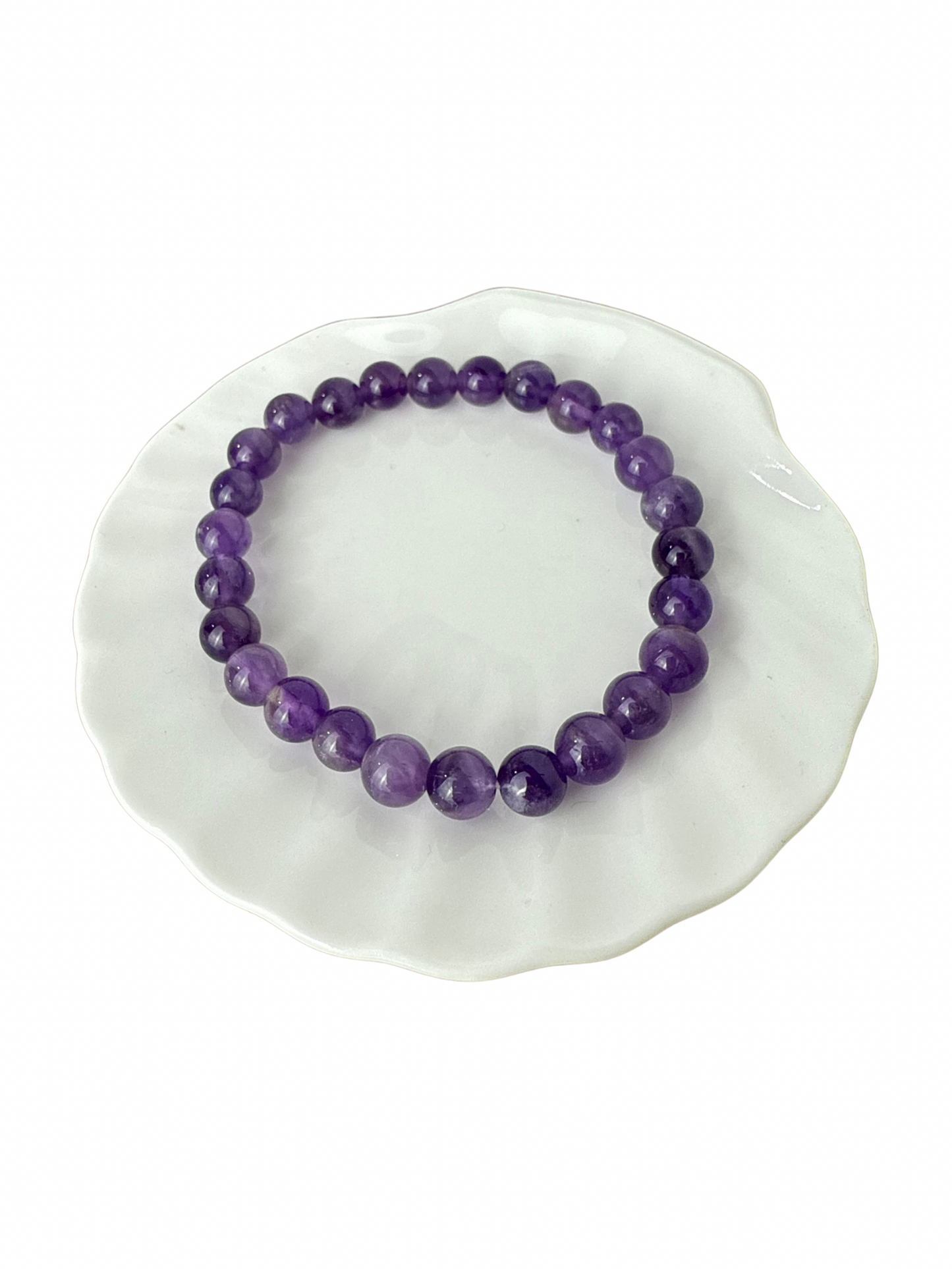 Amethist kogelarmband 8 mm