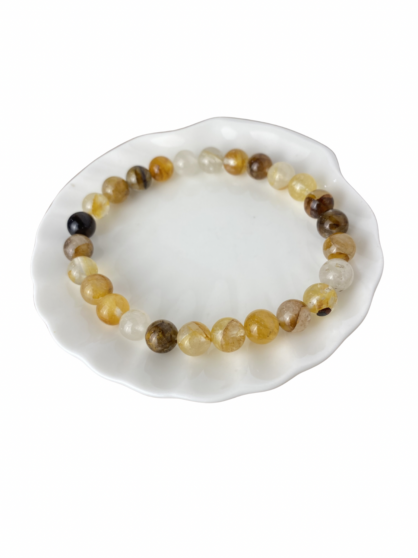 Golden Healer (Limoniet Kwarts) kogelarmband 8 mm (21 cm)
