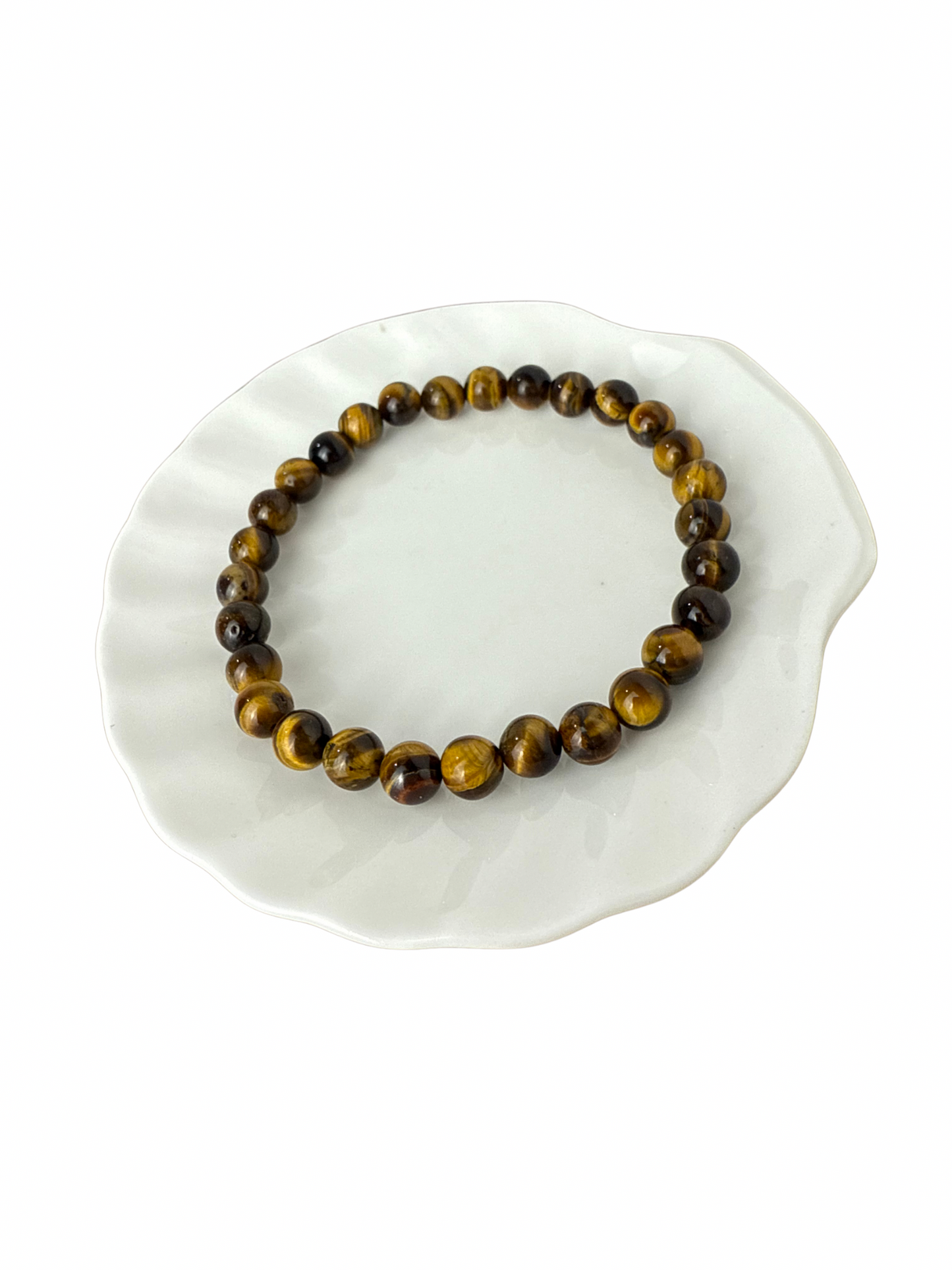 Tijgeroog armband kogel 6 mm