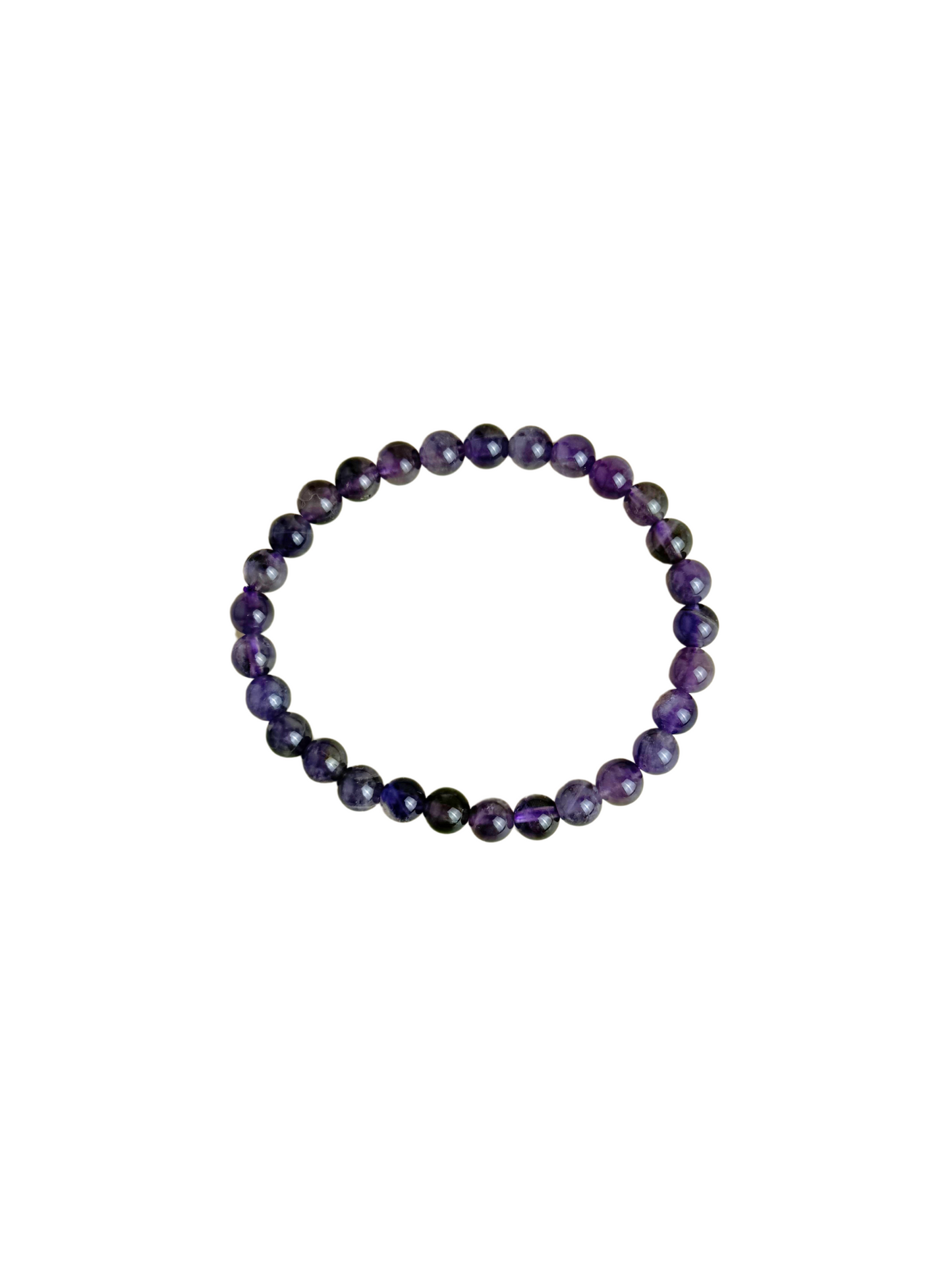 Amethist armband kogel 6 mm