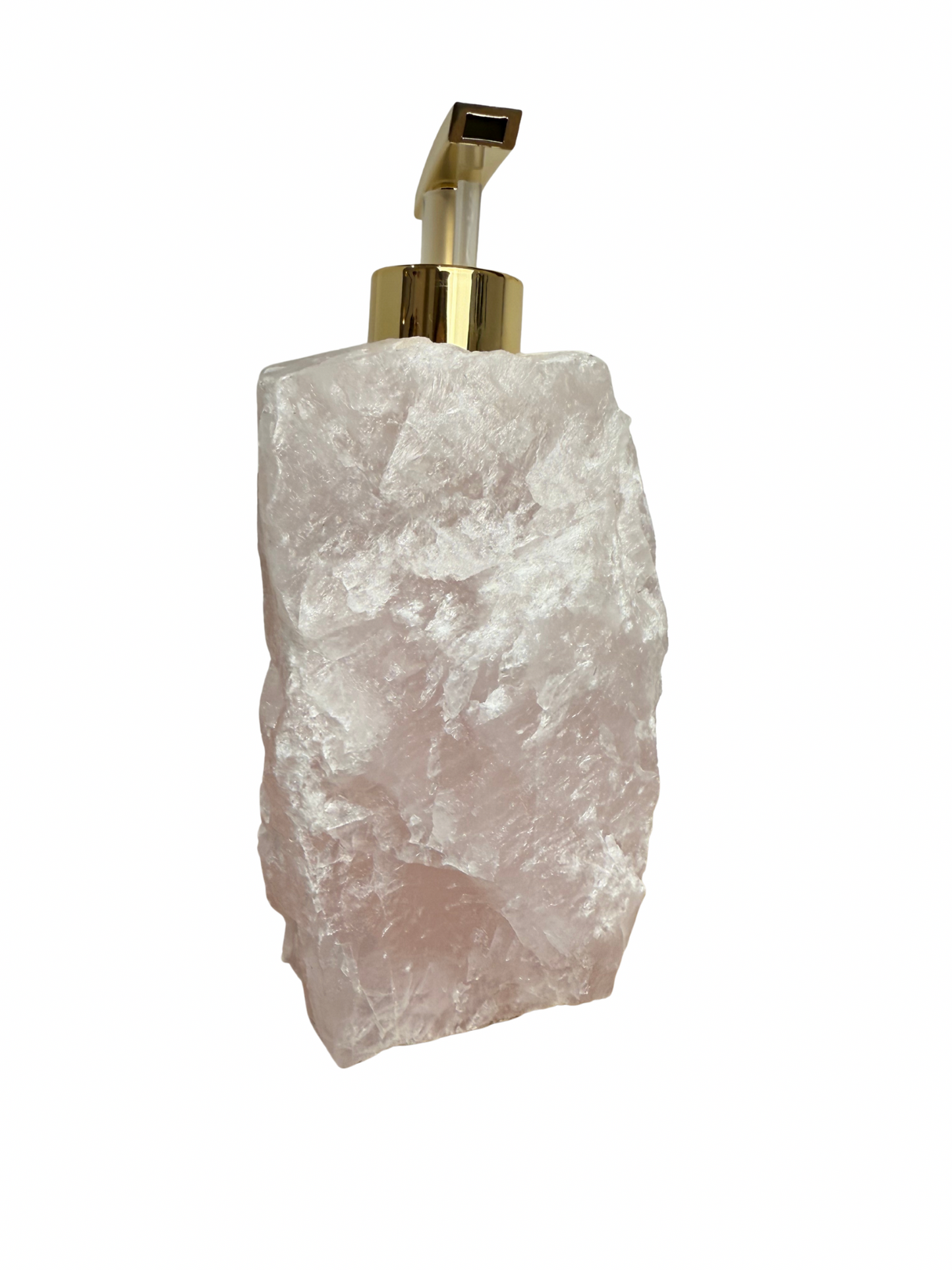 Zeeppomp van Rozenkwarts goud 9