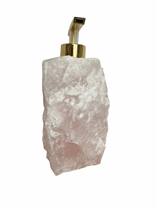 Zeeppomp van Rozenkwarts goud 9