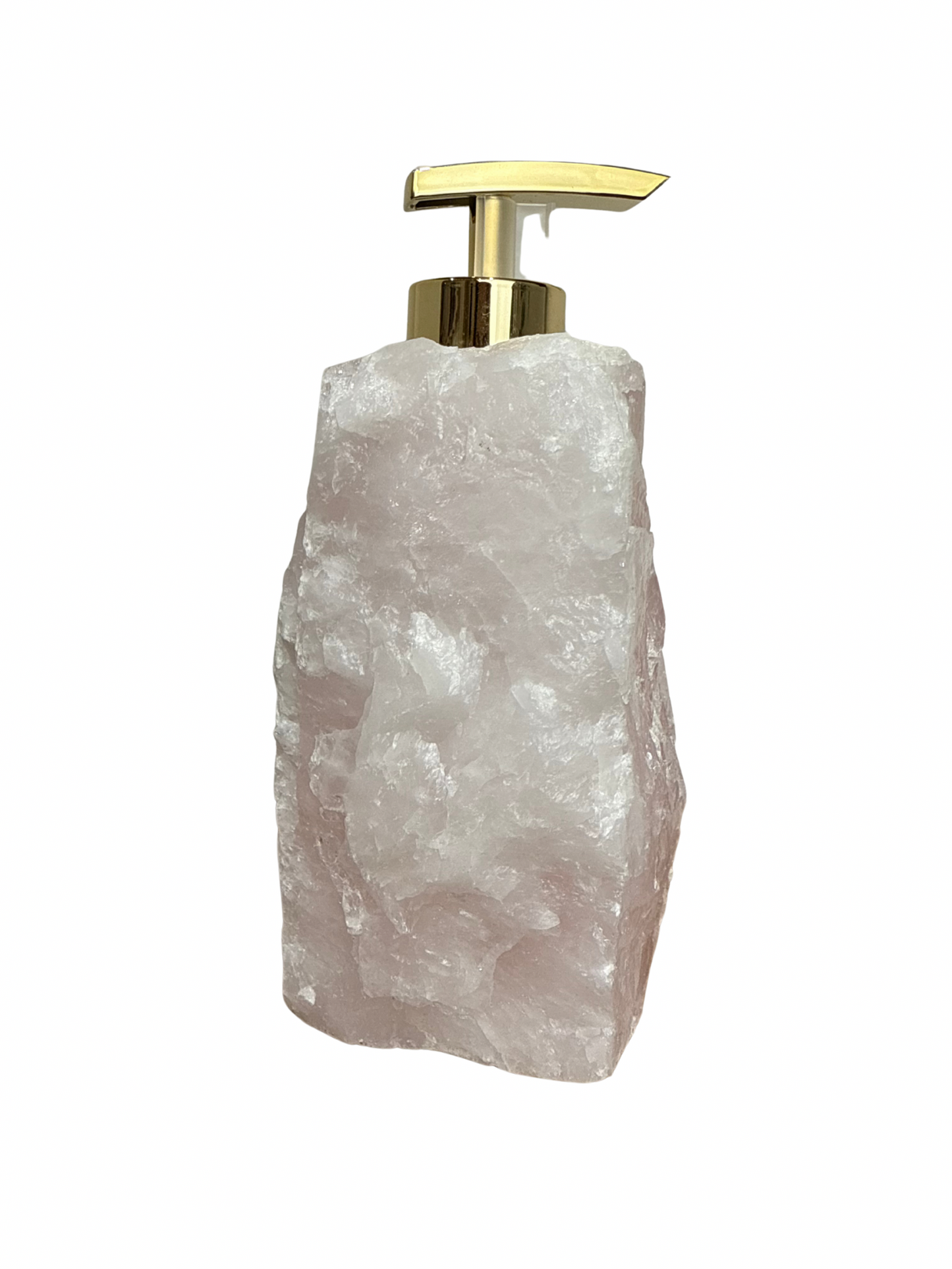 Zeeppomp van Rozenkwarts goud 3