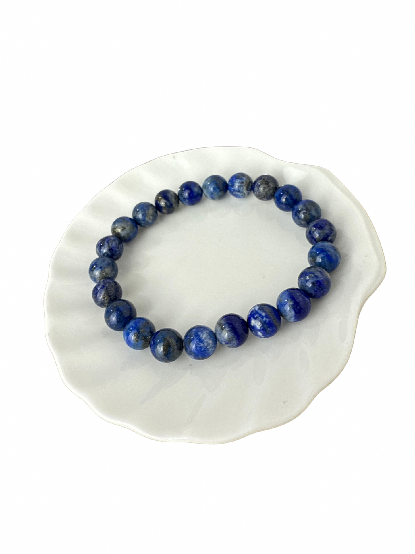 Lapis Lazuli kogelarmband 8 mm
