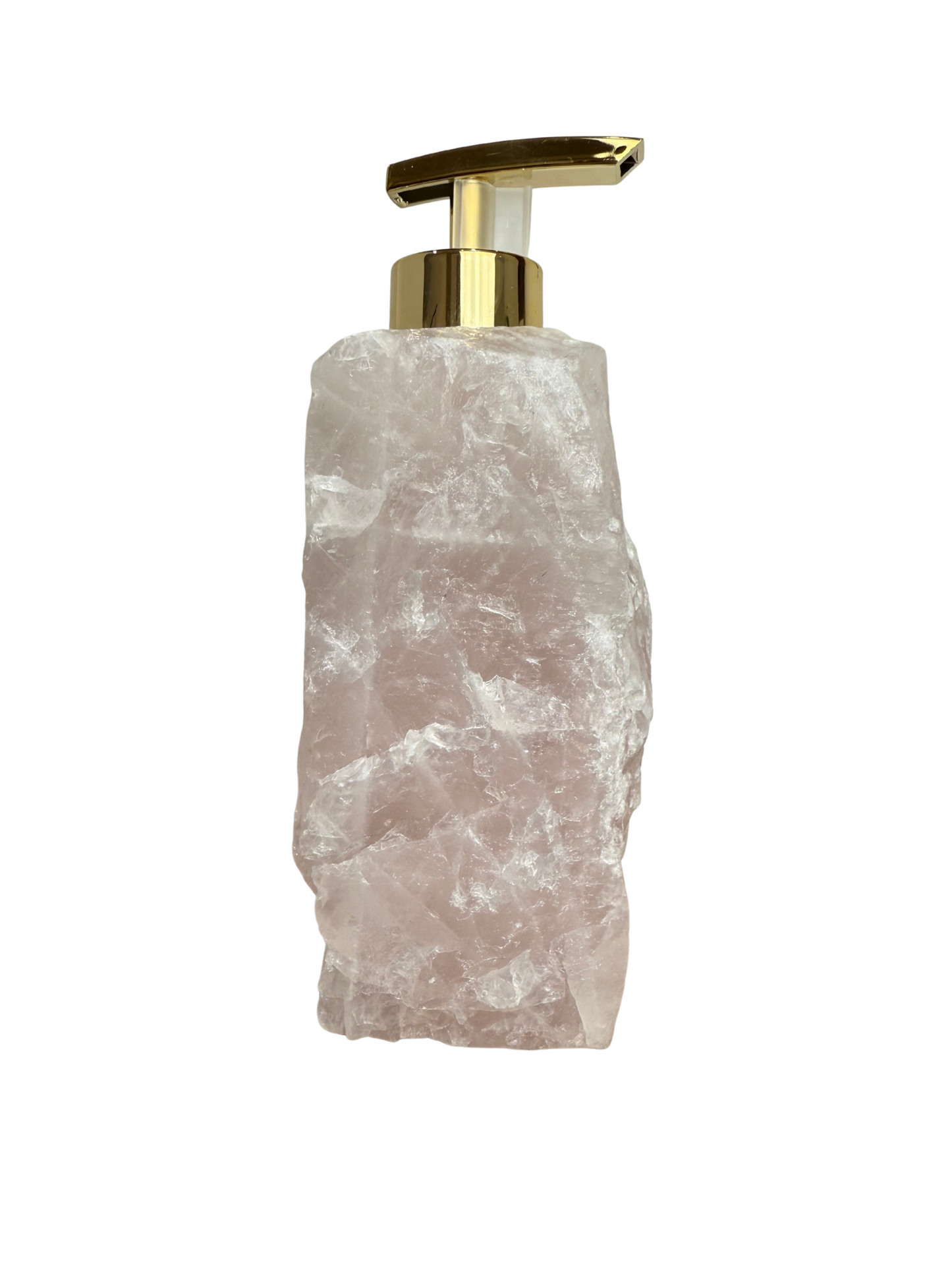 Zeeppomp van Rozenkwarts goud 9