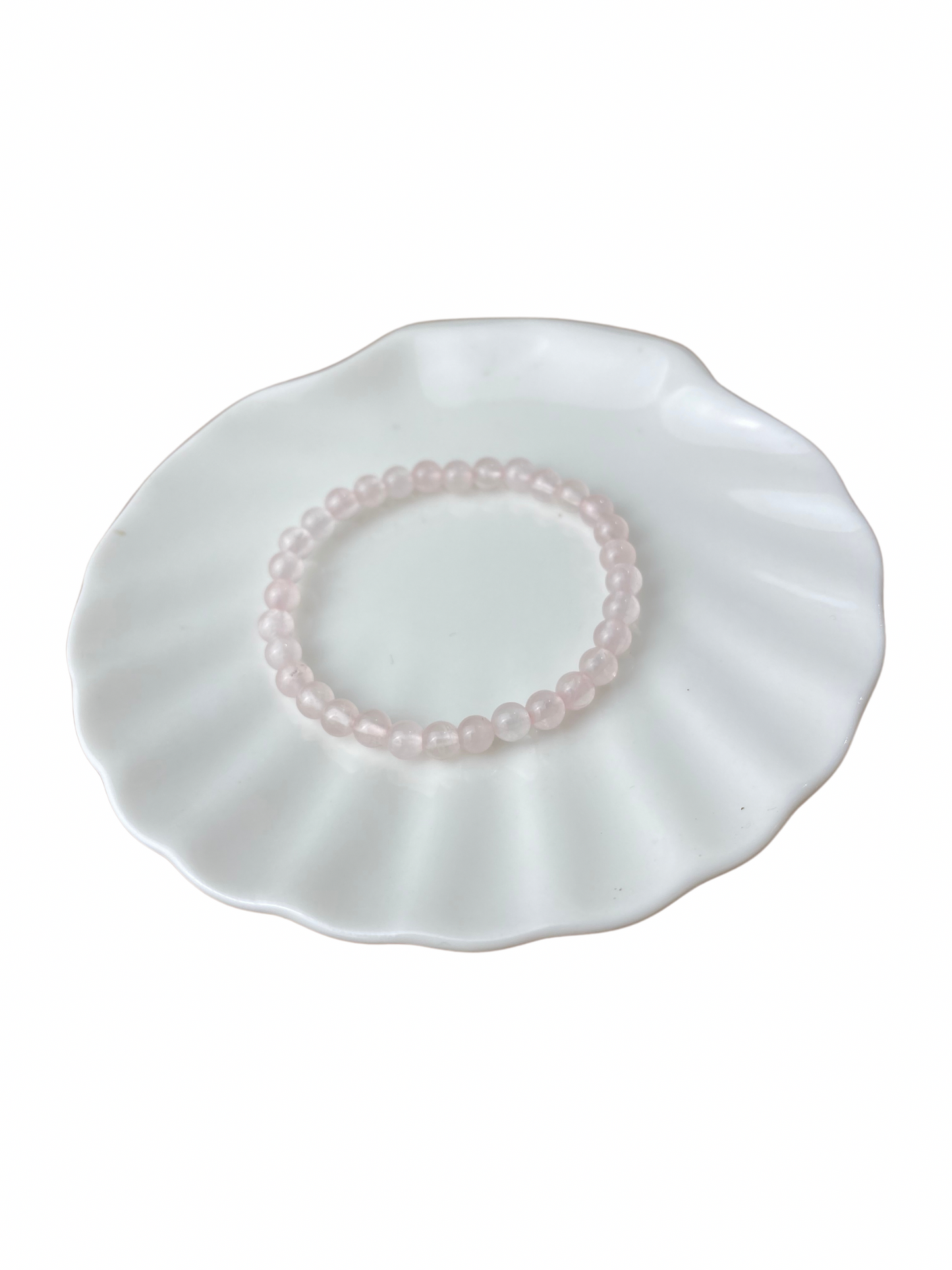 Rozenkwarts kinderarmband kogel 4 mm