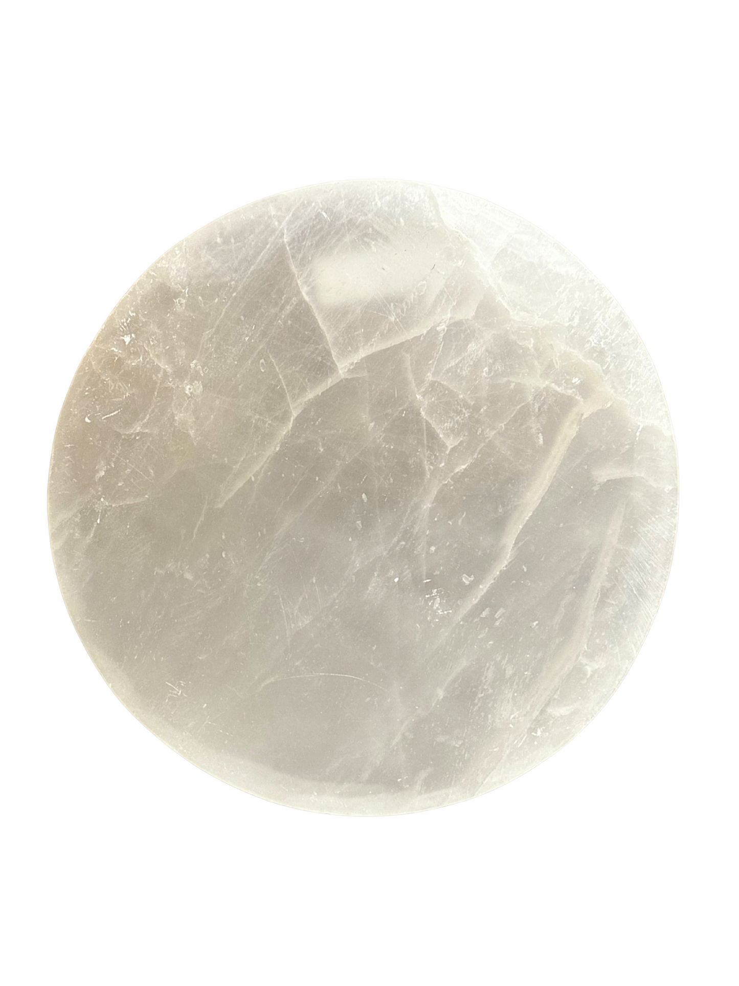 Selenite charging disc round 15 cm
