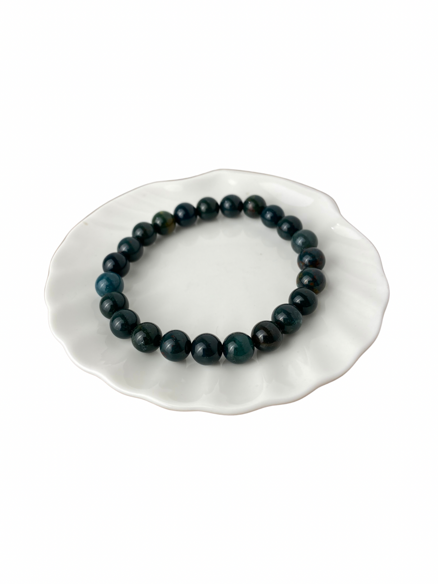 Heliotroop kogelarmband 8 mm