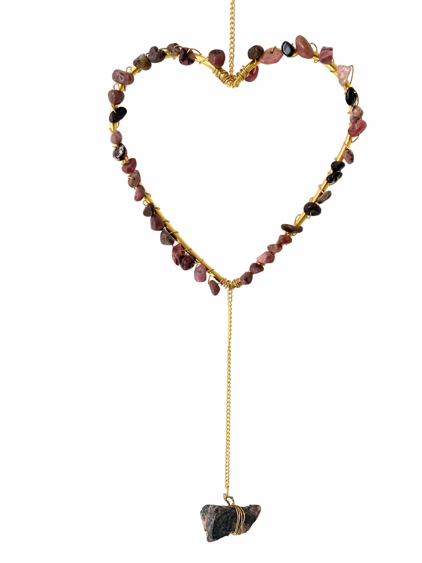 Gemstone heart pendant Moonstone