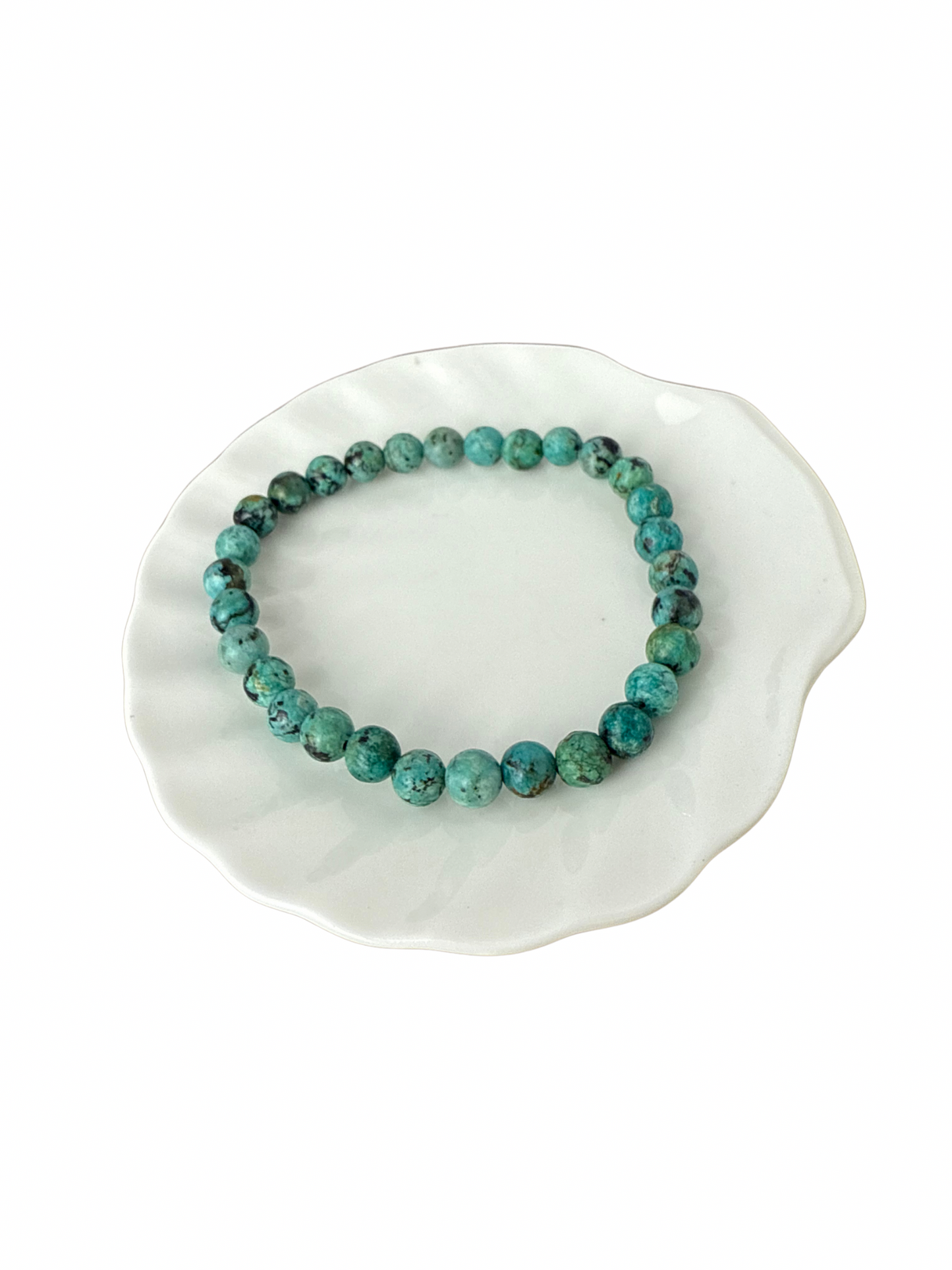 Afrikaanse Turkoois kogelarmband 6 mm