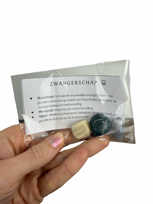 Zwangerschap trommelstenen set