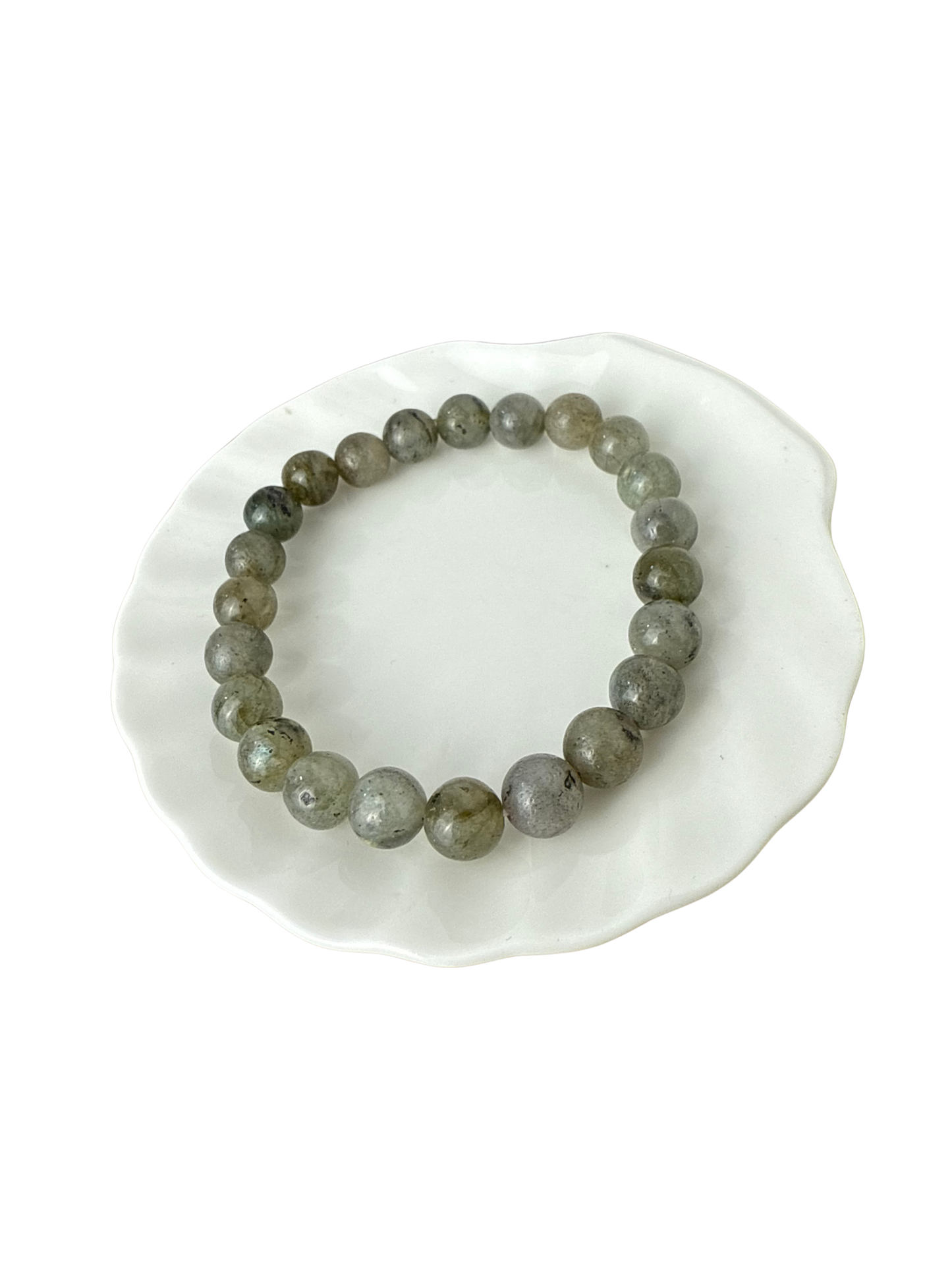 Labradoriet kogelarmband 8 mm