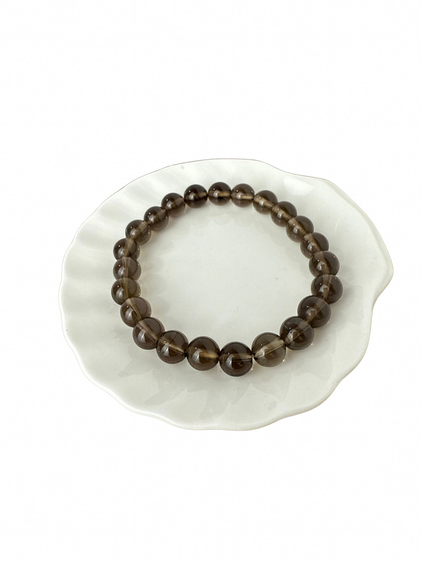 Rookkwarts armband kogel 8 mm