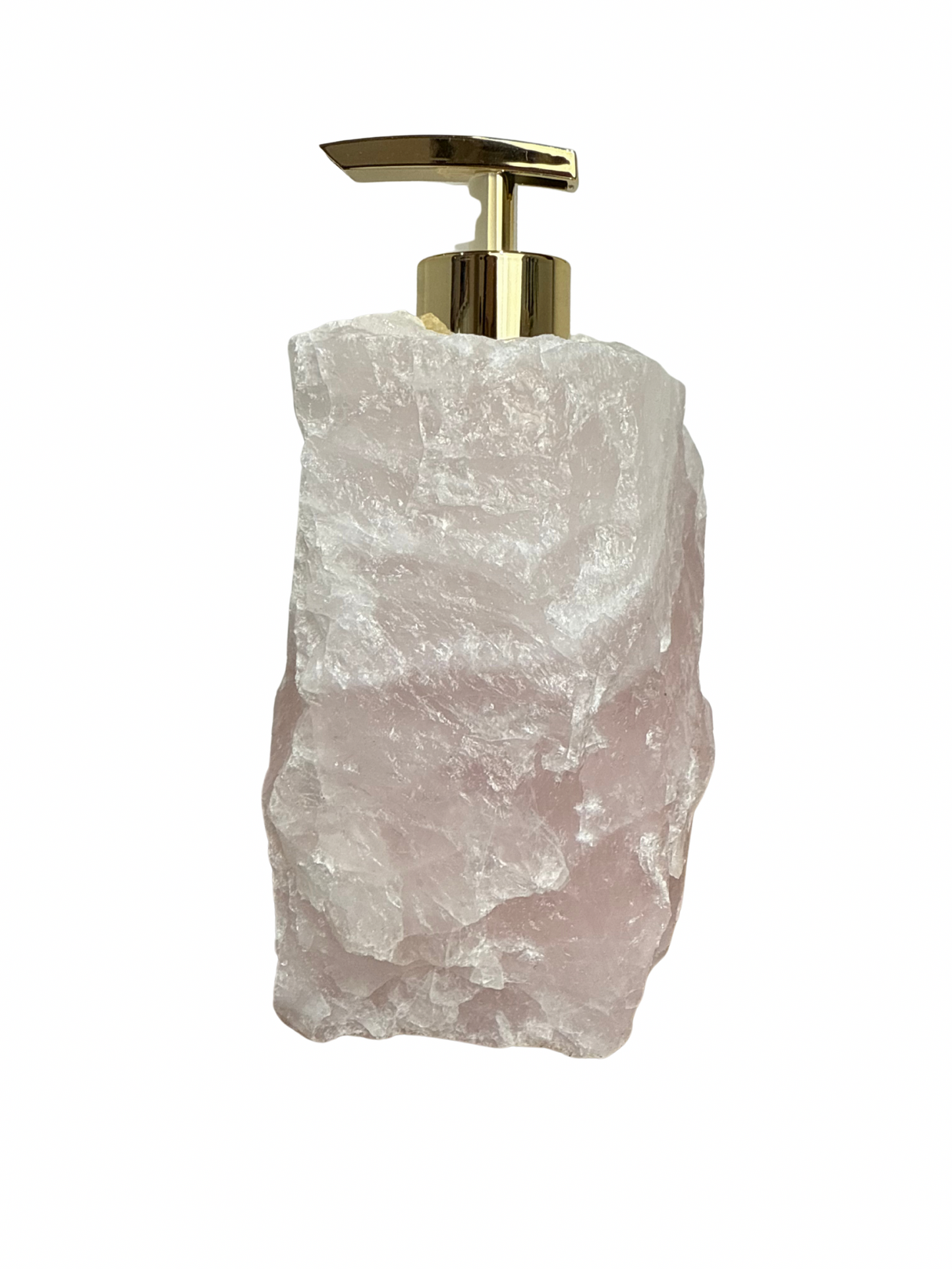 Zeeppomp van Rozenkwarts goud 1