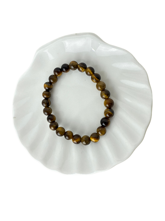 Tijgeroog kinderarmband kogel 6 mm