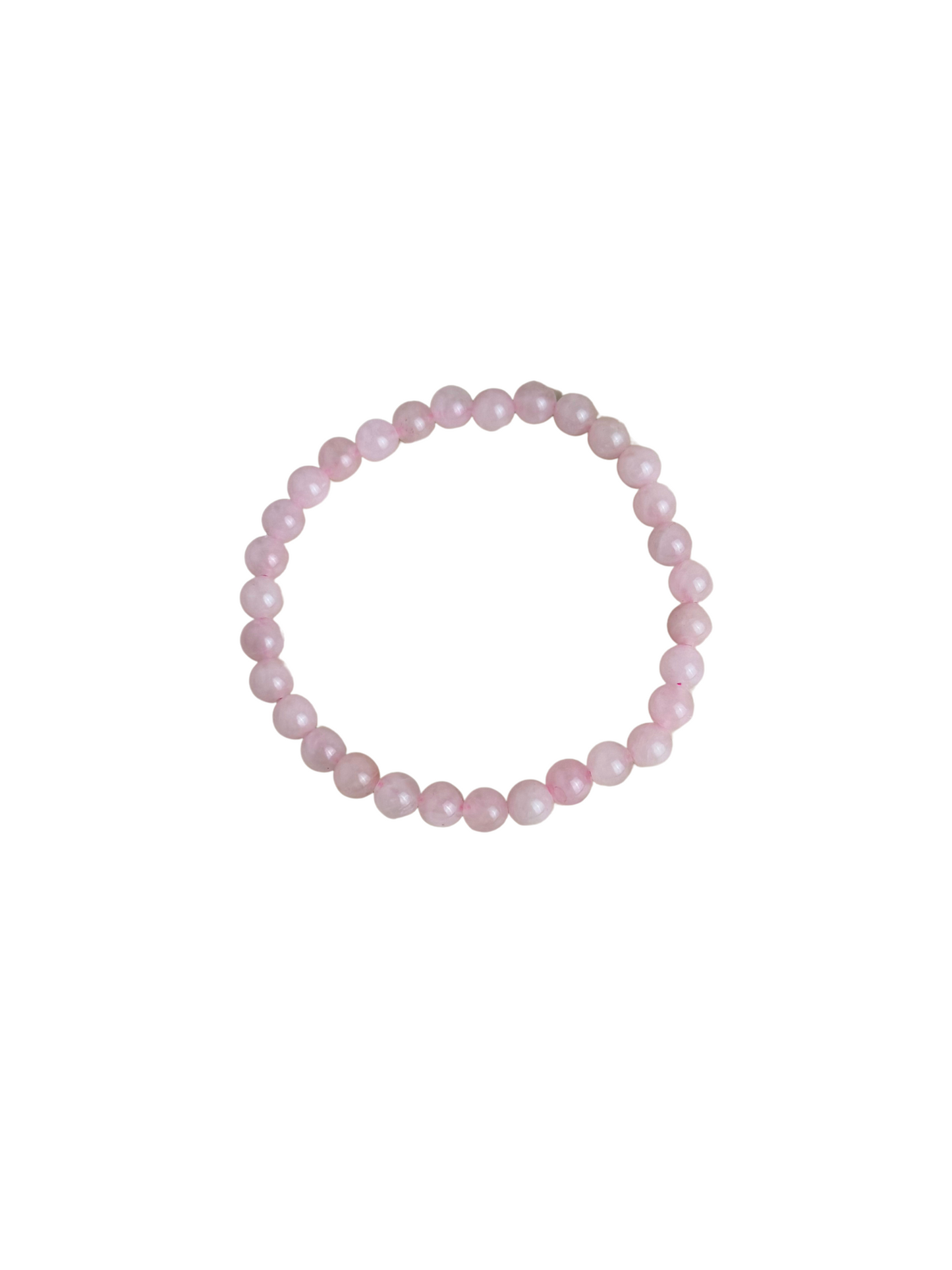 Rozenkwarts armband kogel 6 mm
