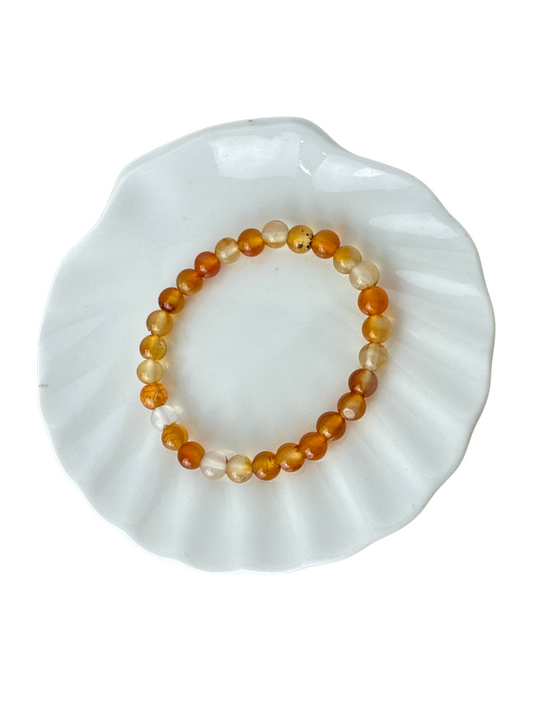 Carneool kinderarmband kogel 6 mm