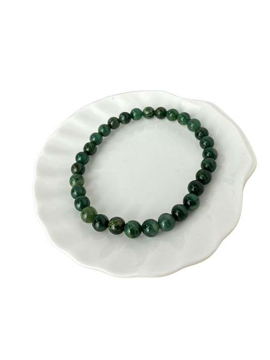 Afrikaanse Jade kogelarmband 6 mm