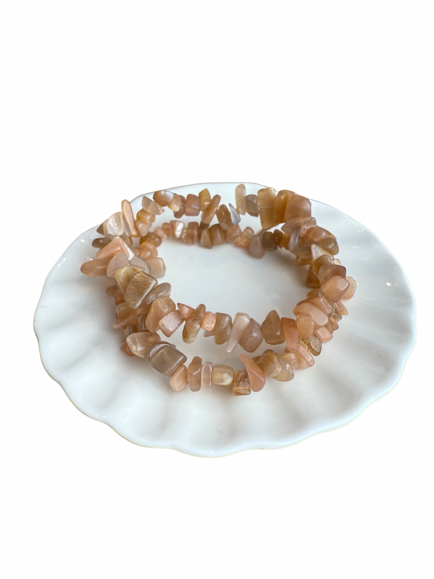 Moonstone (peach) bracelet split