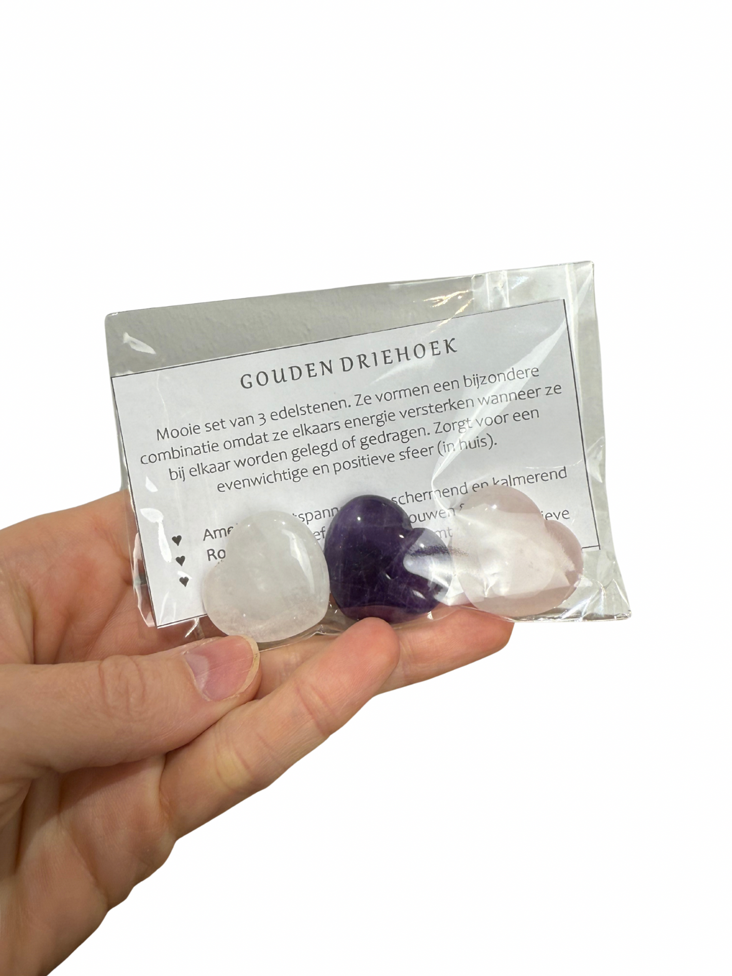 Gouden Driehoek hartjes set