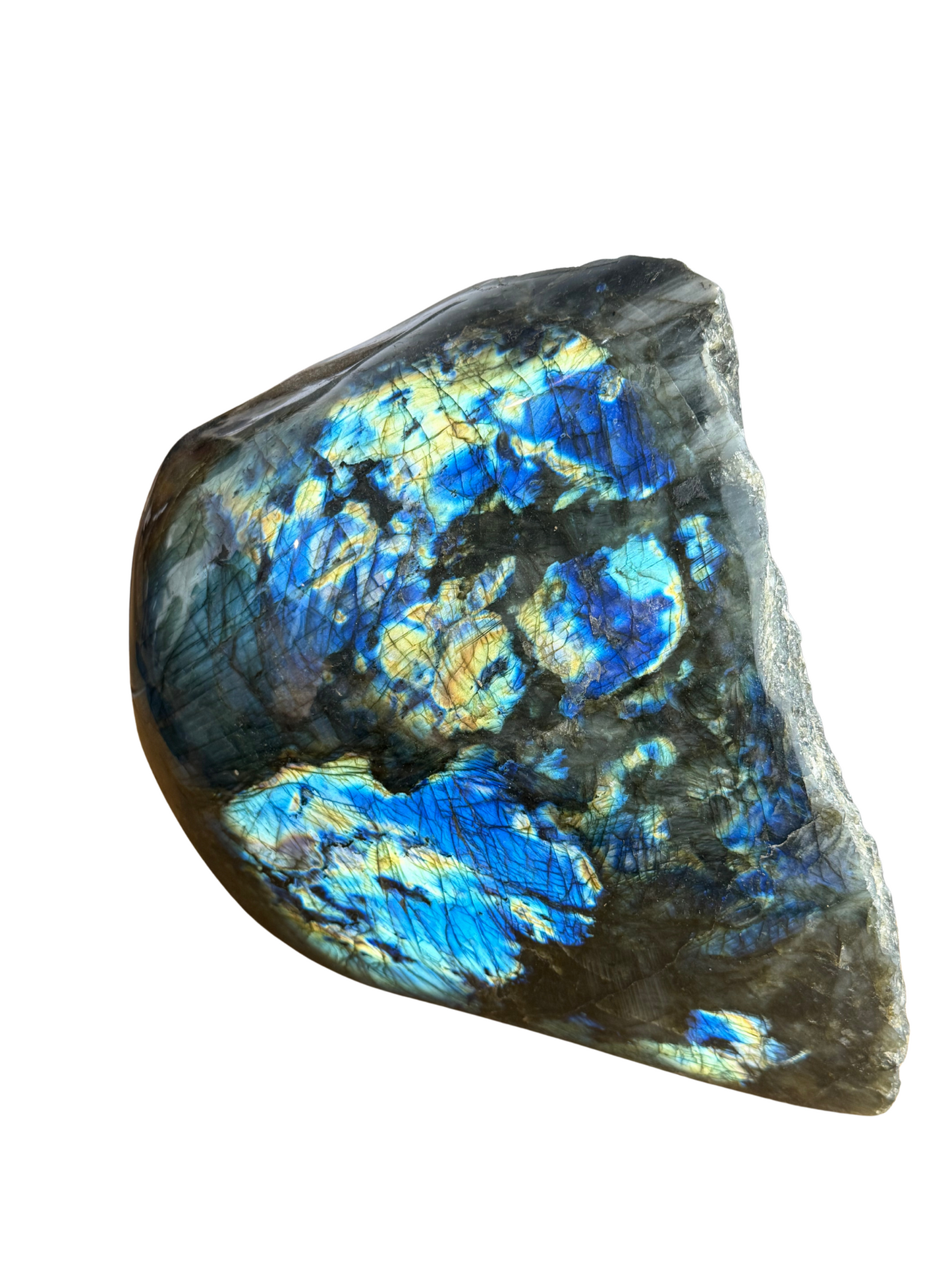 Labradorite sculpture half rough XXL (8 kg)