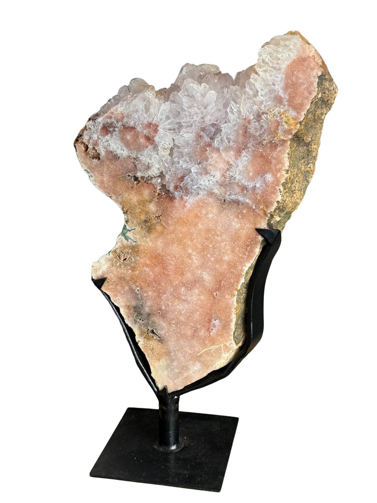 Roze Amethist (Chalcedoon) op standaard