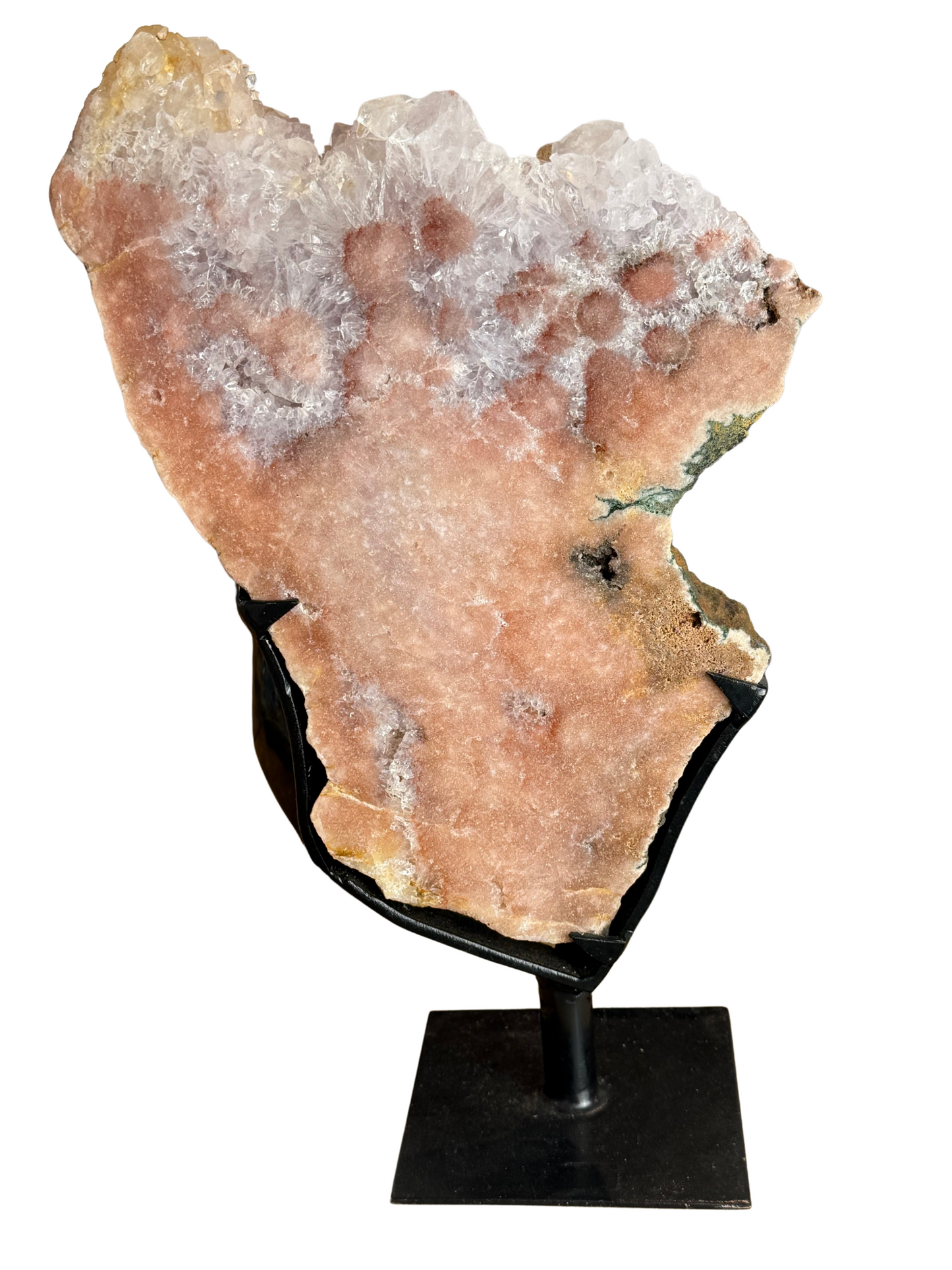 Roze Amethist (Chalcedoon) op standaard