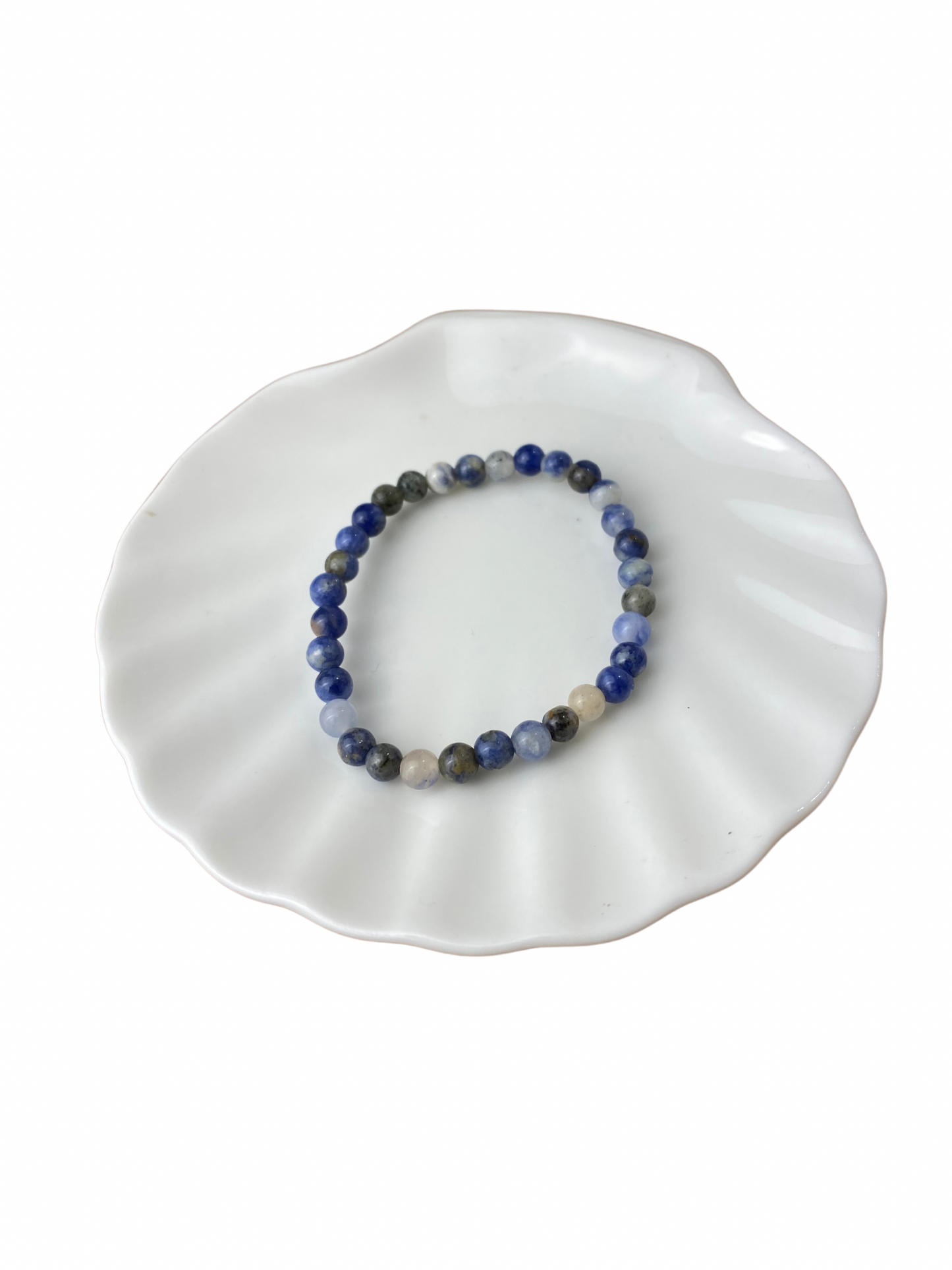 Sodaliet kinderarmband kogel 4 mm