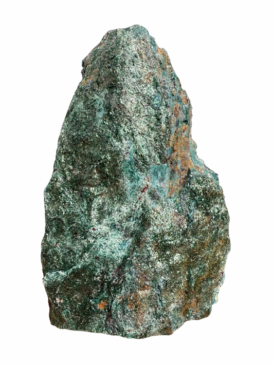 Ruwe Fuchsiet sculptuur op standvlak