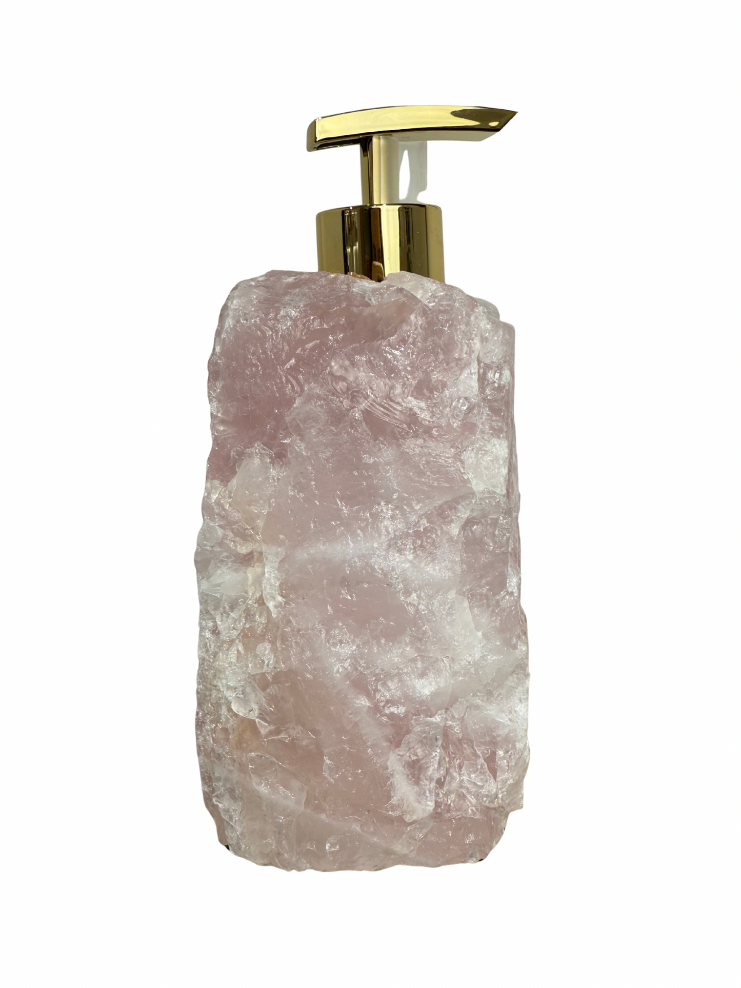 Zeeppomp van Rozenkwarts goud 7