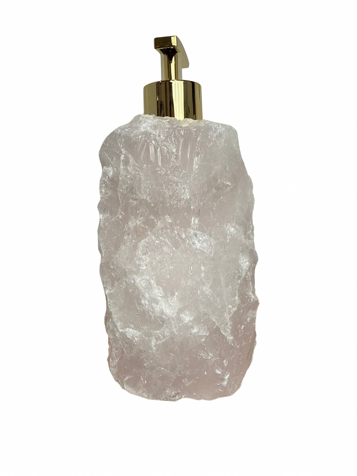 Zeeppomp van Rozenkwarts goud 5