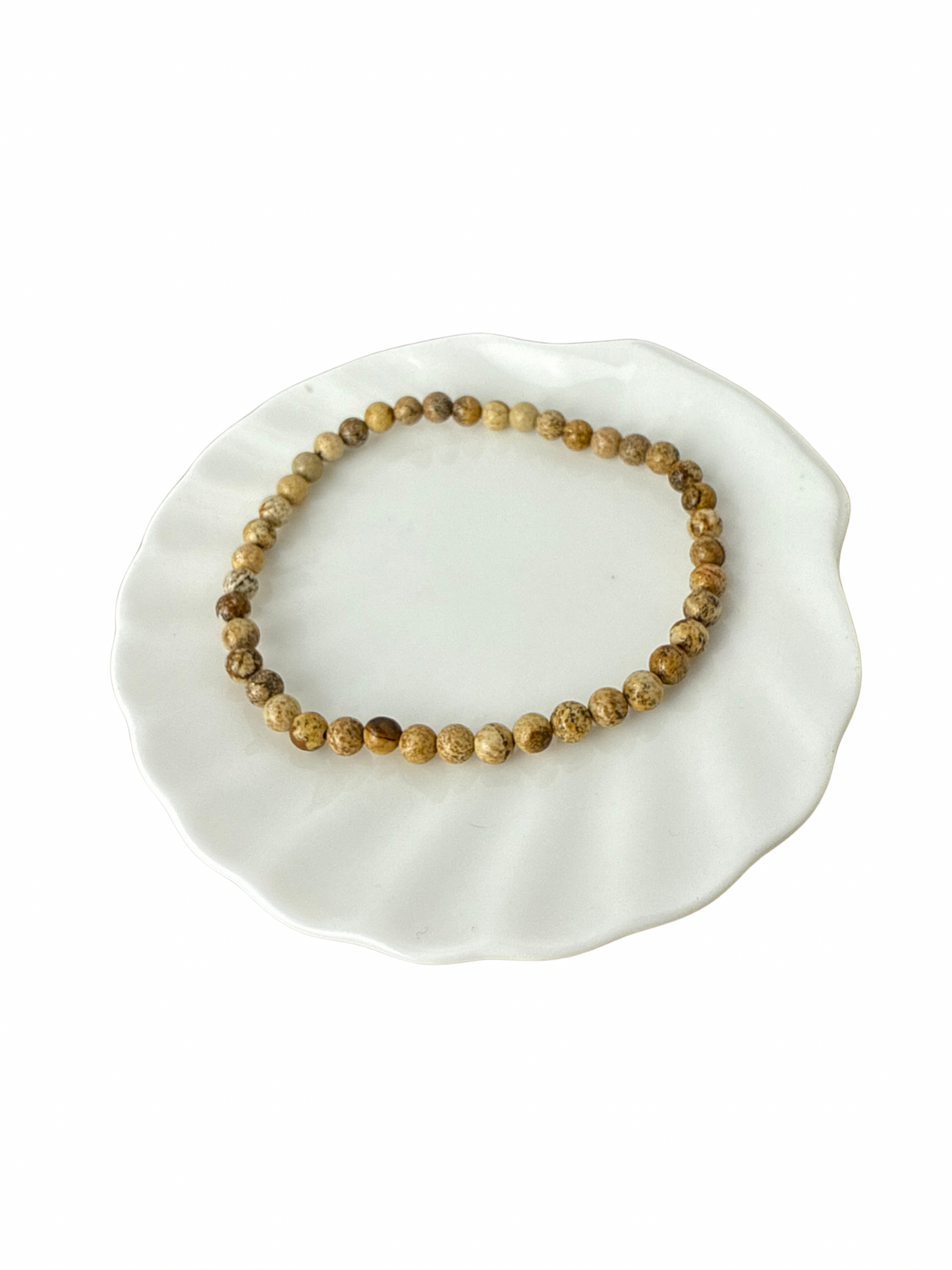 Landschapsjaspis kogelarmband 4 mm