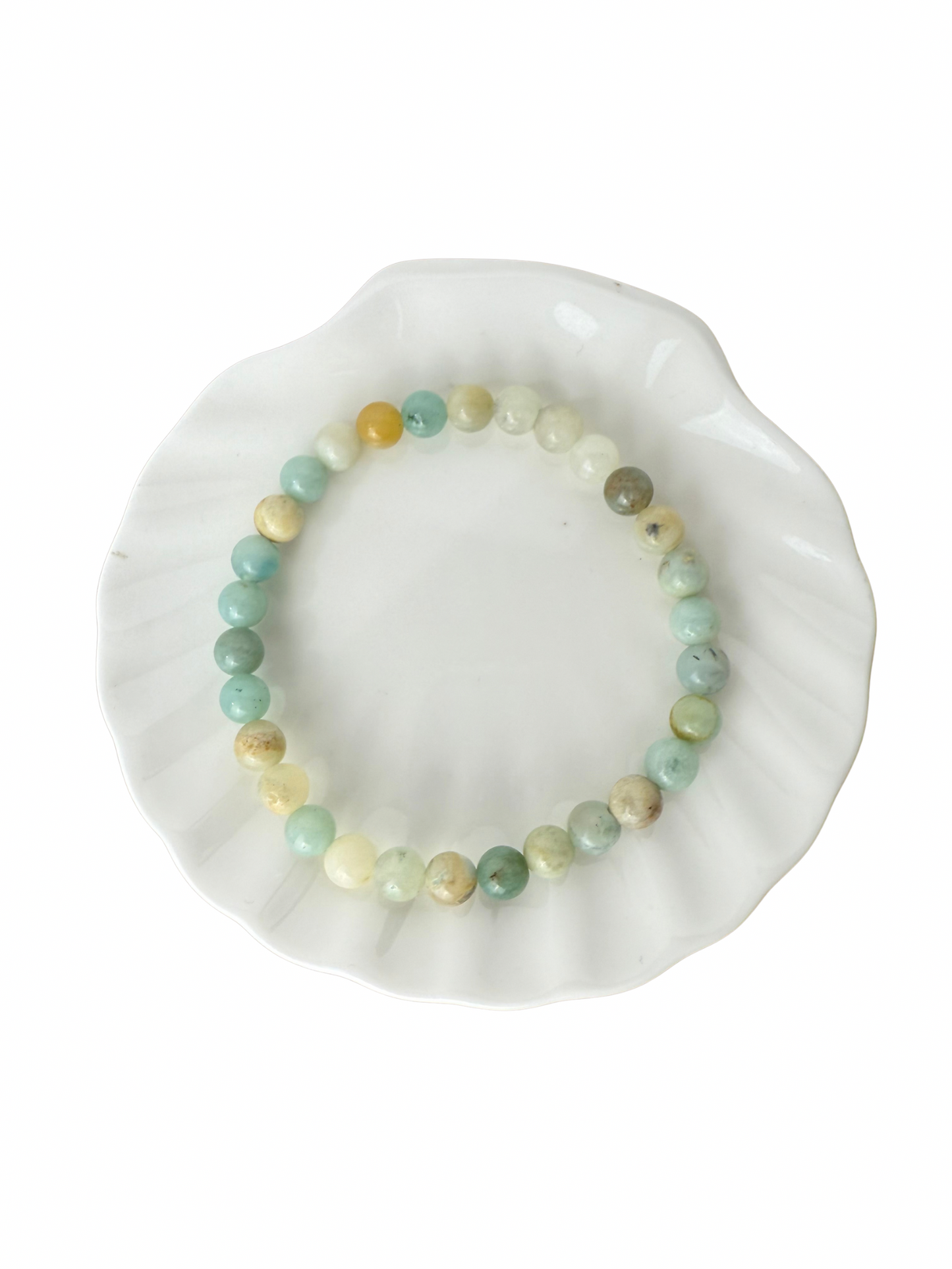 Amazonite bracelet ball 6 mm