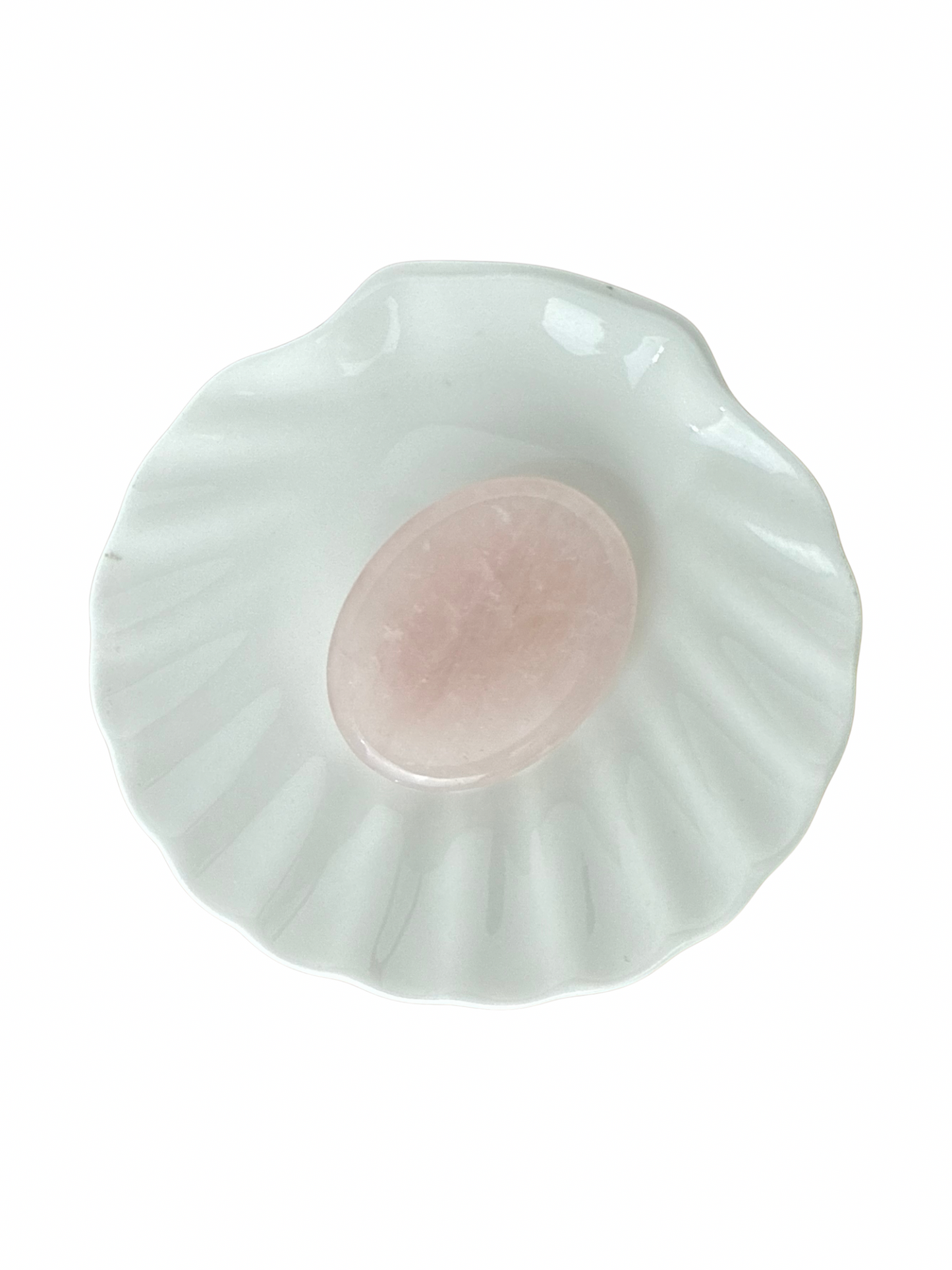 Rose quartz worry stone