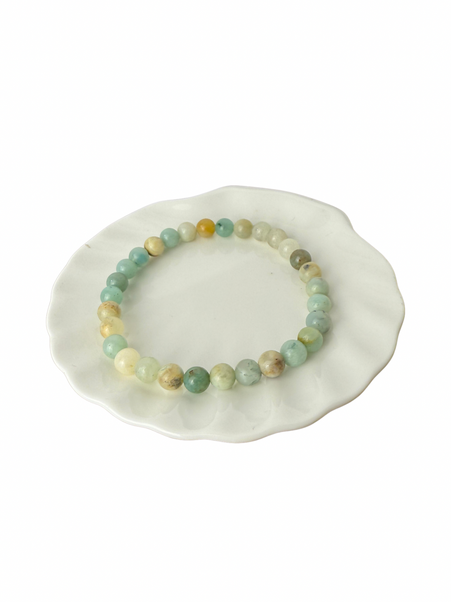 Amazonite bracelet ball 6 mm
