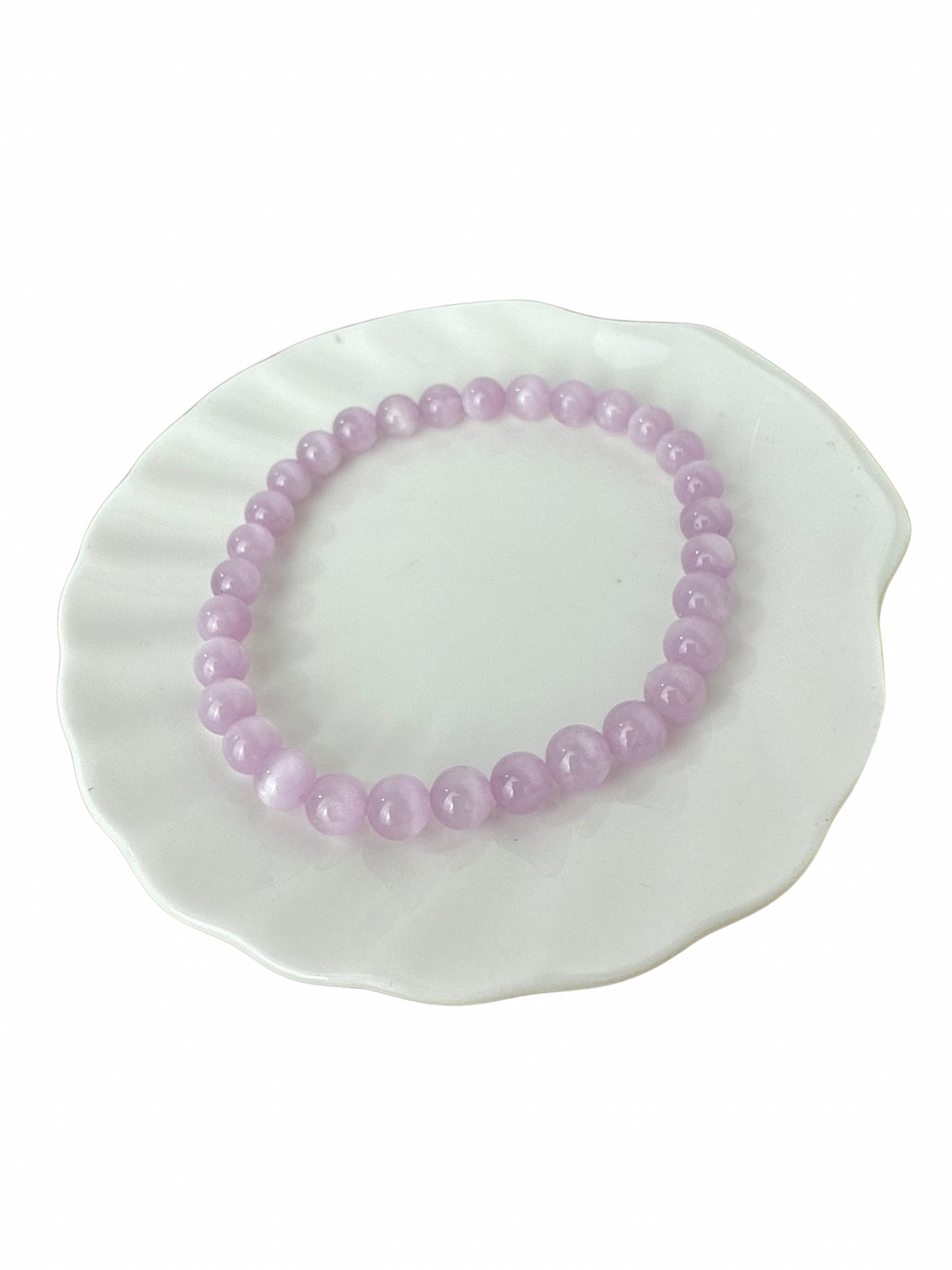 Blue Chalcedony (Blue Lace Agate) bracelet split