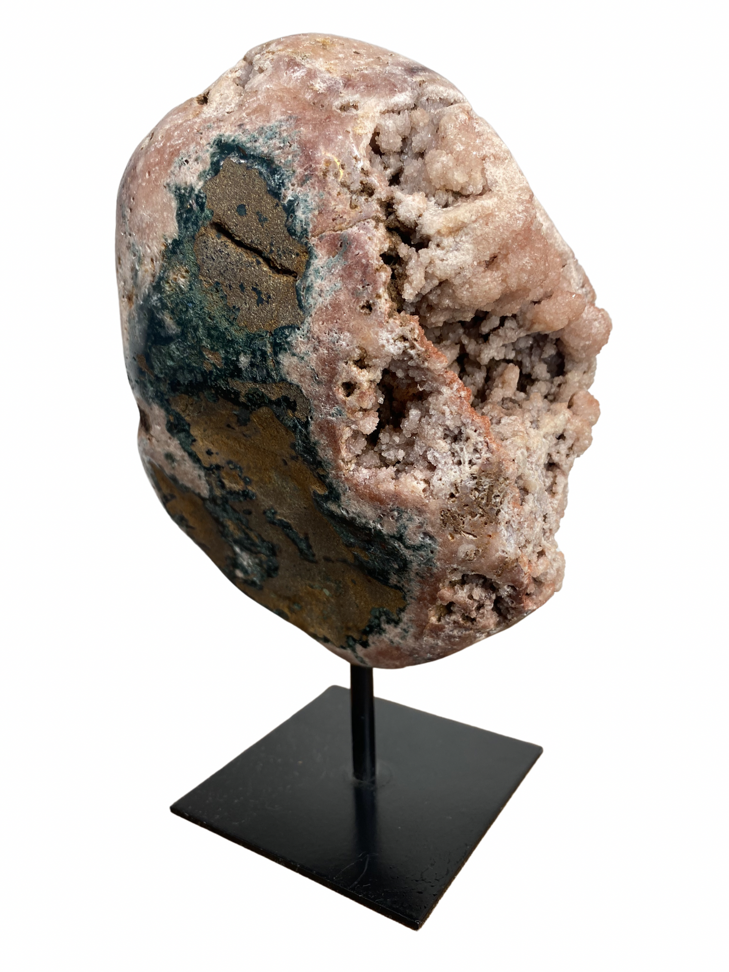 Roze Amethist (Chalcedoon) op standaard